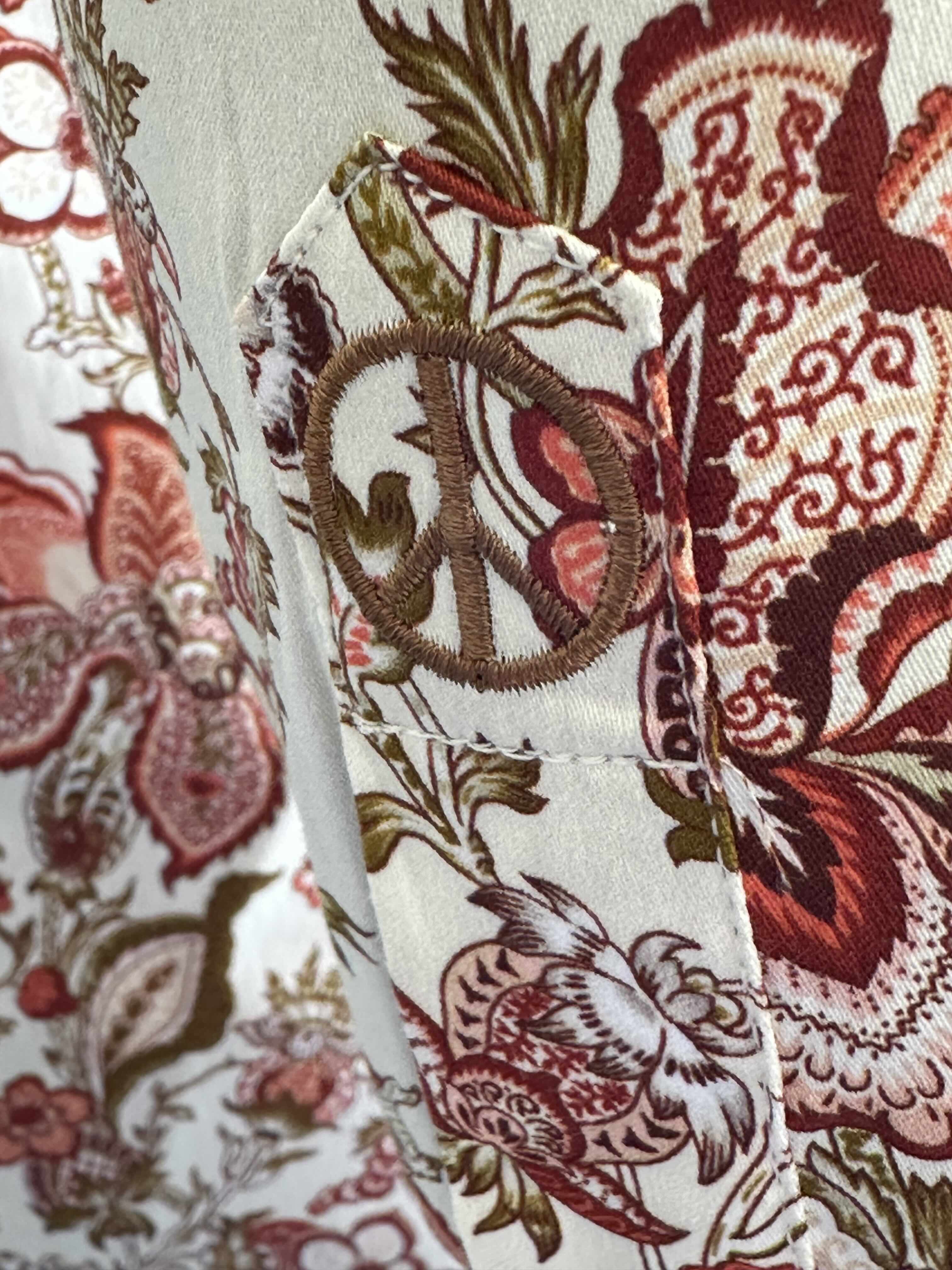 JOHN LENNON Mens Tyne Long Sleeve Paisley Shirt - Khaki - Image 8