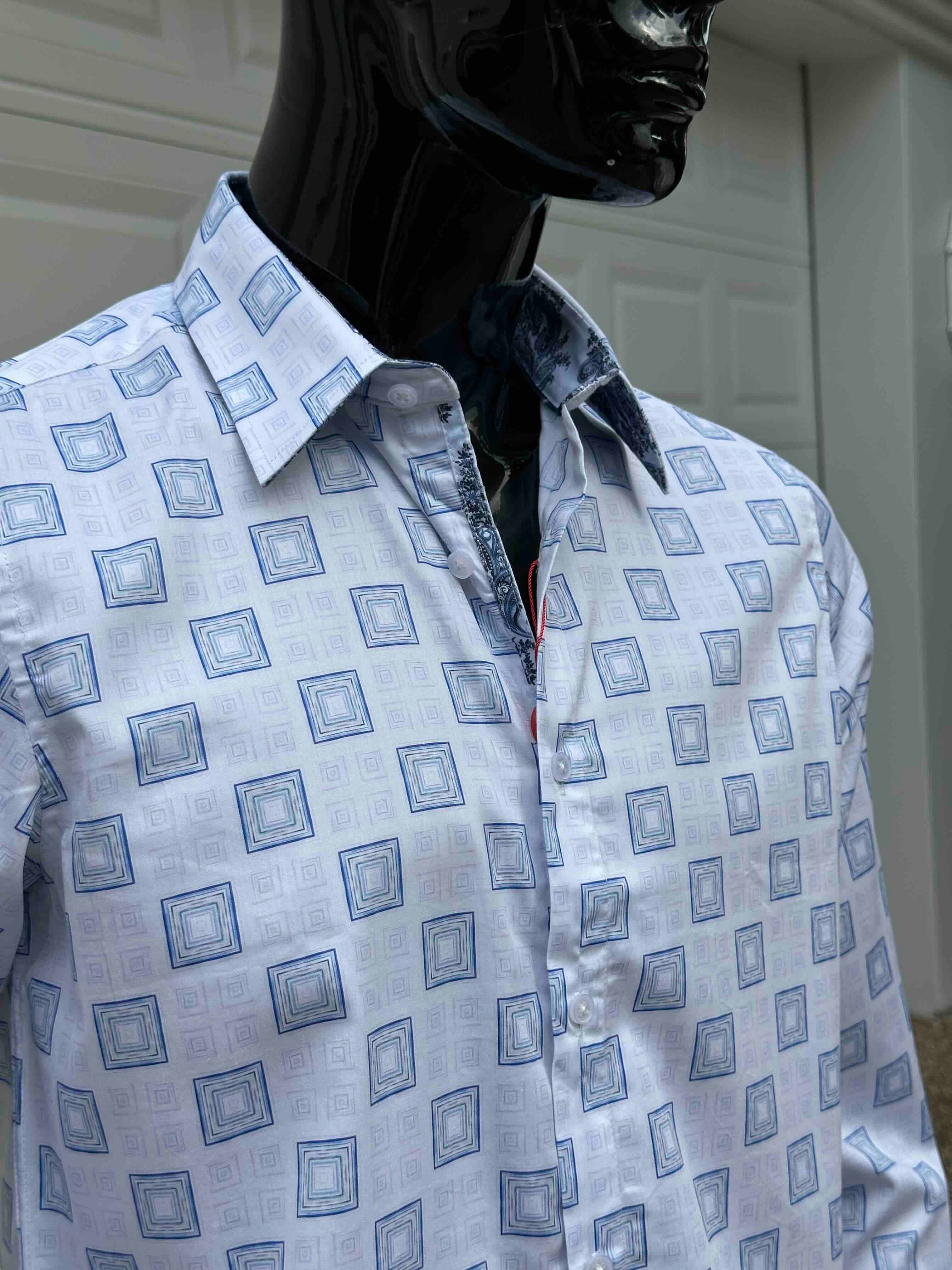 JOHN LENNON Mens Walkden Long Sleeve Shirt - White - Image 3