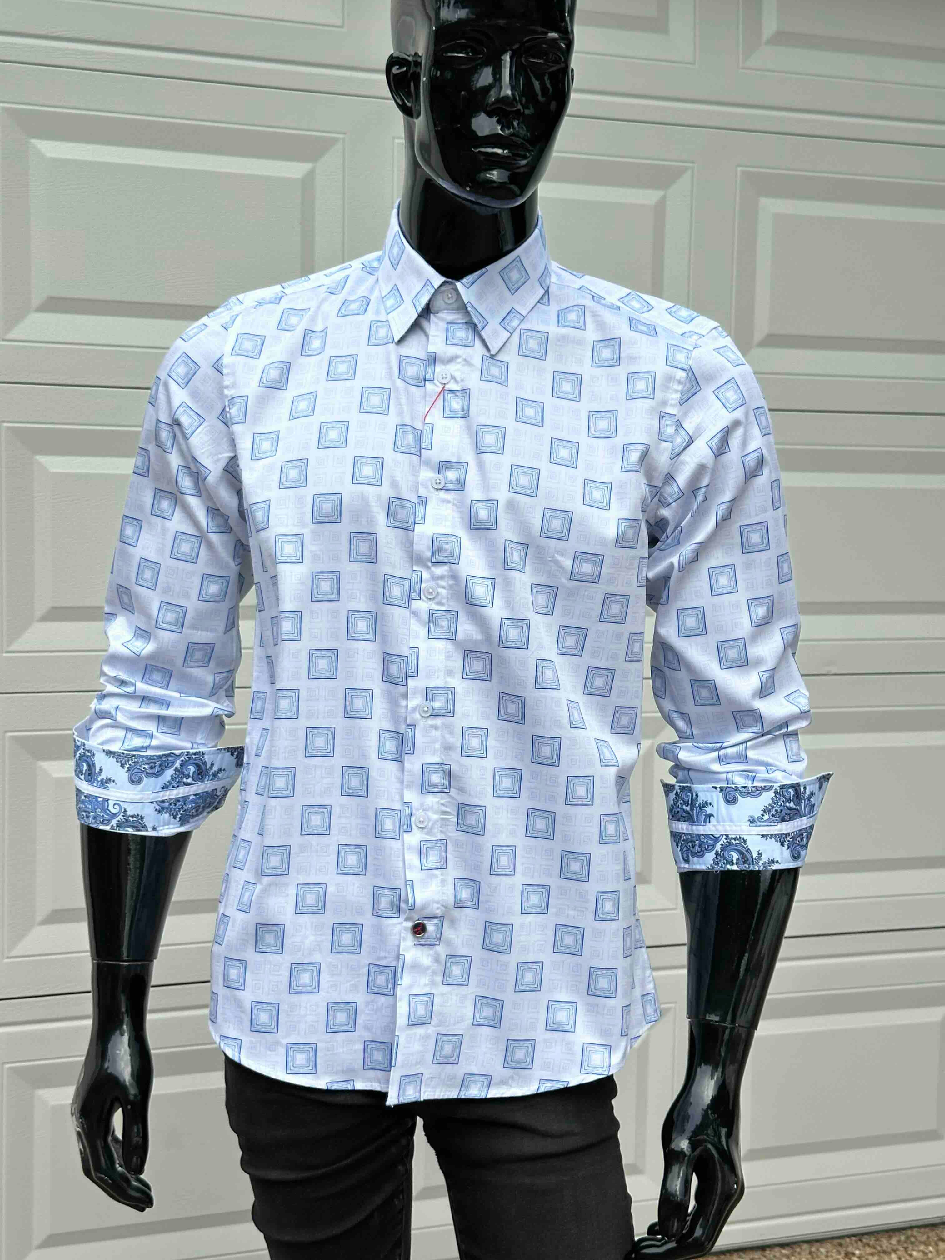 JOHN LENNON Mens Walkden Long Sleeve Shirt - White - Image 9