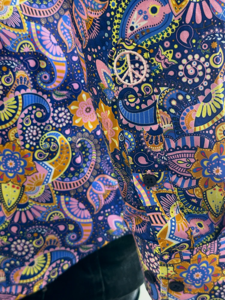 JOHN LENNON Mens Whitby Paisley Shirt - Pink - Image 4