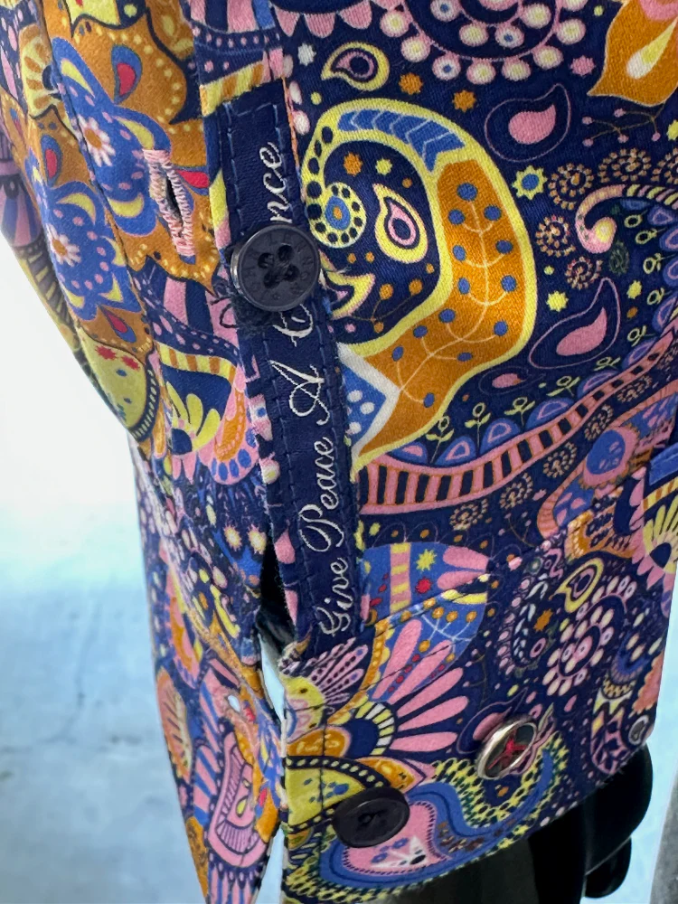 JOHN LENNON Mens Whitby Paisley Shirt - Pink - Image 7