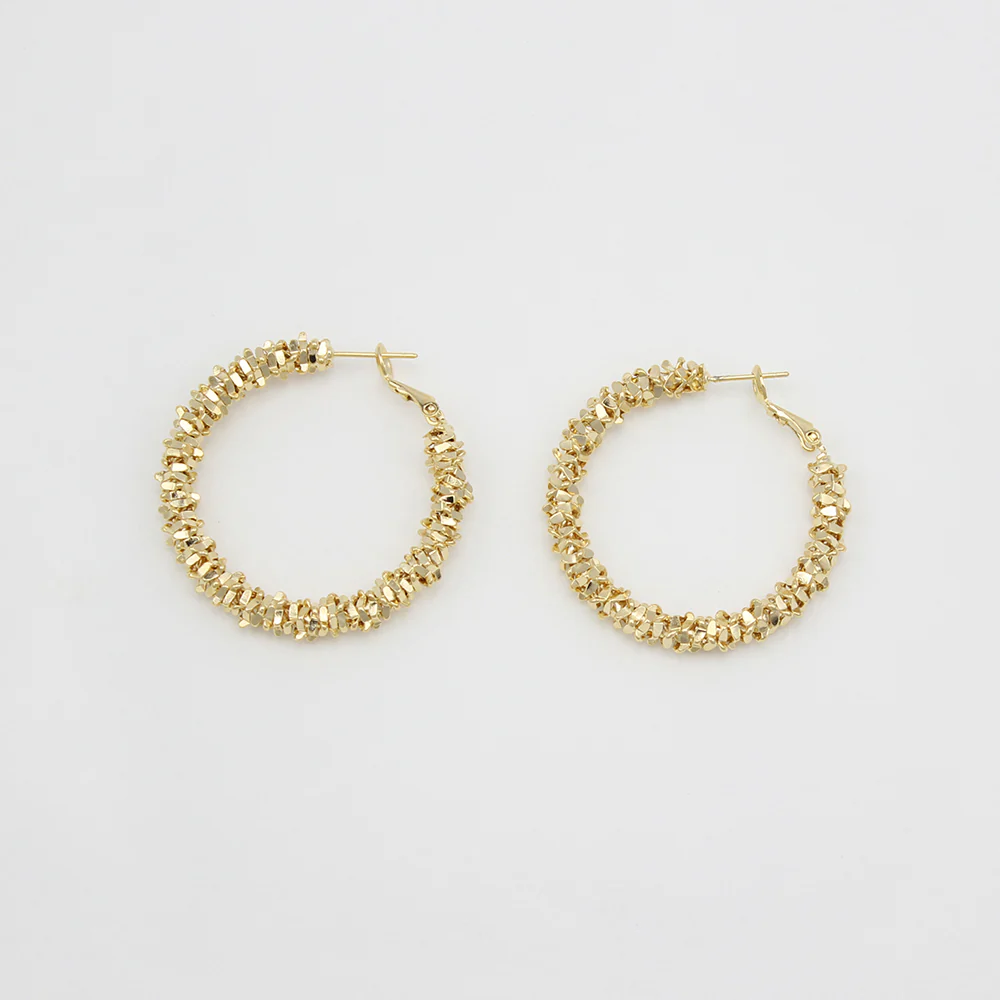 Jolie & Deen WOMENS ELLE HOOPS  EARRINGS - GOLD - Image 4