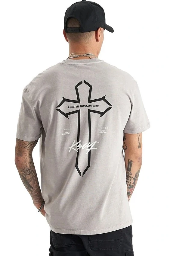 KISS CHACEY Mens Alpheus Relaxed Tee - Pigment Paloma