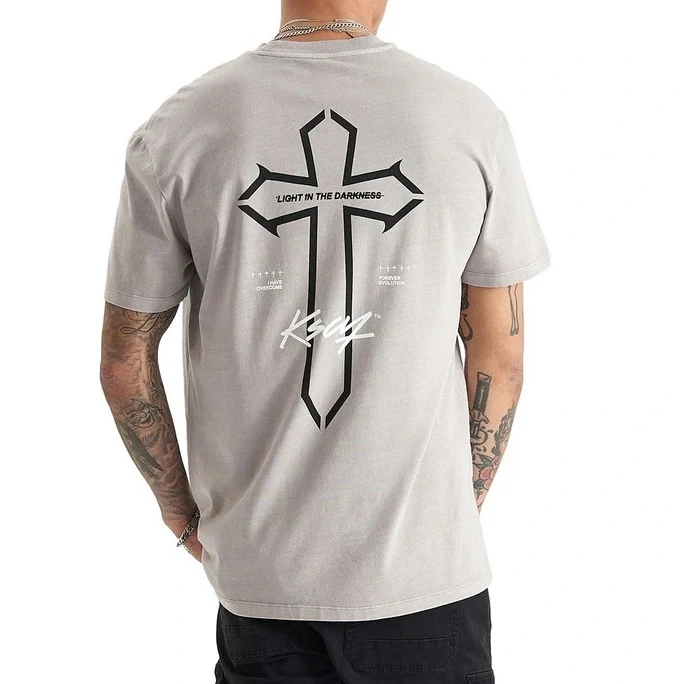 KISS CHACEY Mens Alpheus Relaxed Tee - Pigment Paloma - Image 2