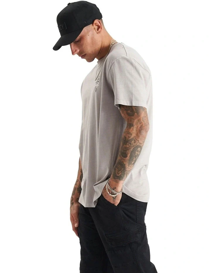 KISS CHACEY Mens Alpheus Relaxed Tee - Pigment Paloma - Image 6