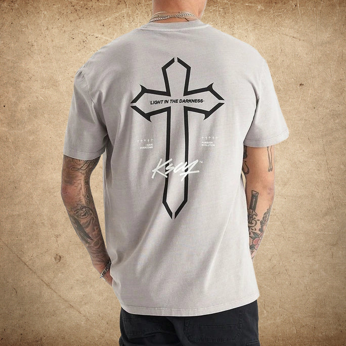 KISS CHACEY Mens Alpheus Relaxed Tee - Pigment Paloma - Image 8