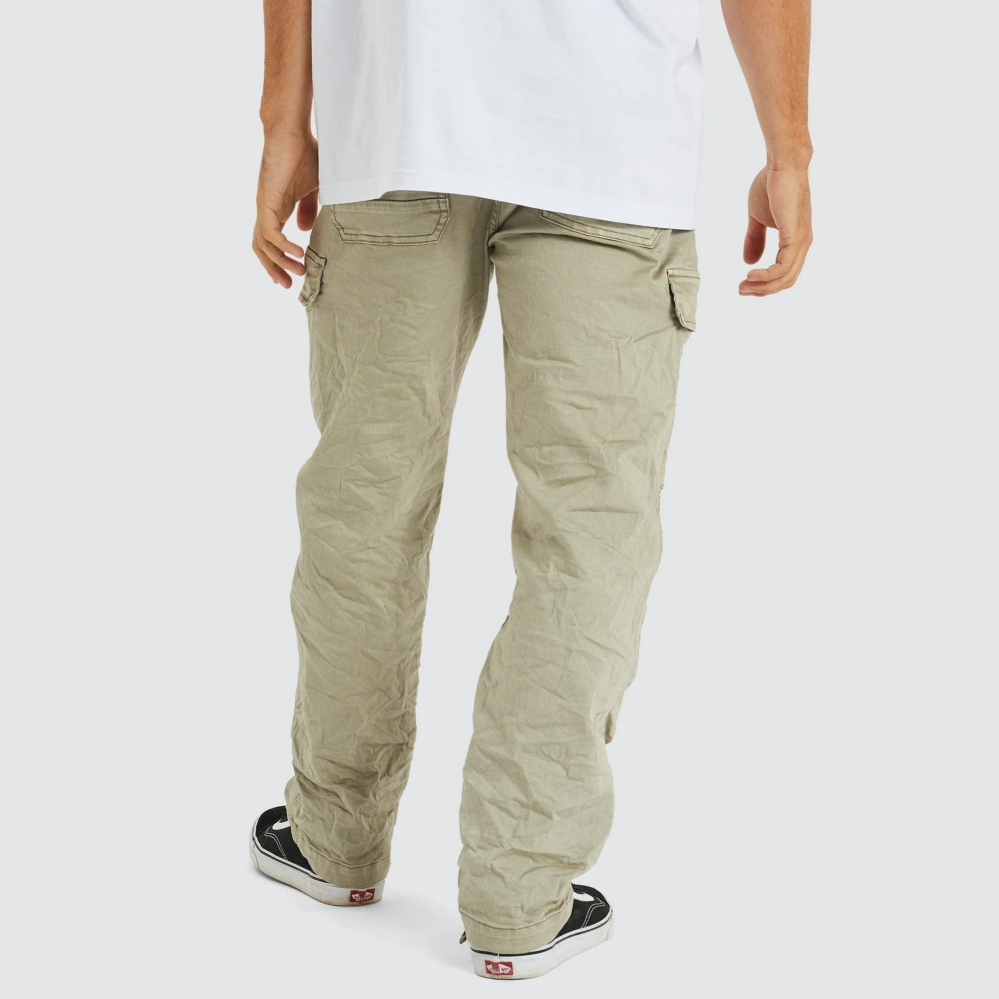 KISS CHACEY Mens Michigan Side Pocket Cargo Pant - Sage Green - Image 7