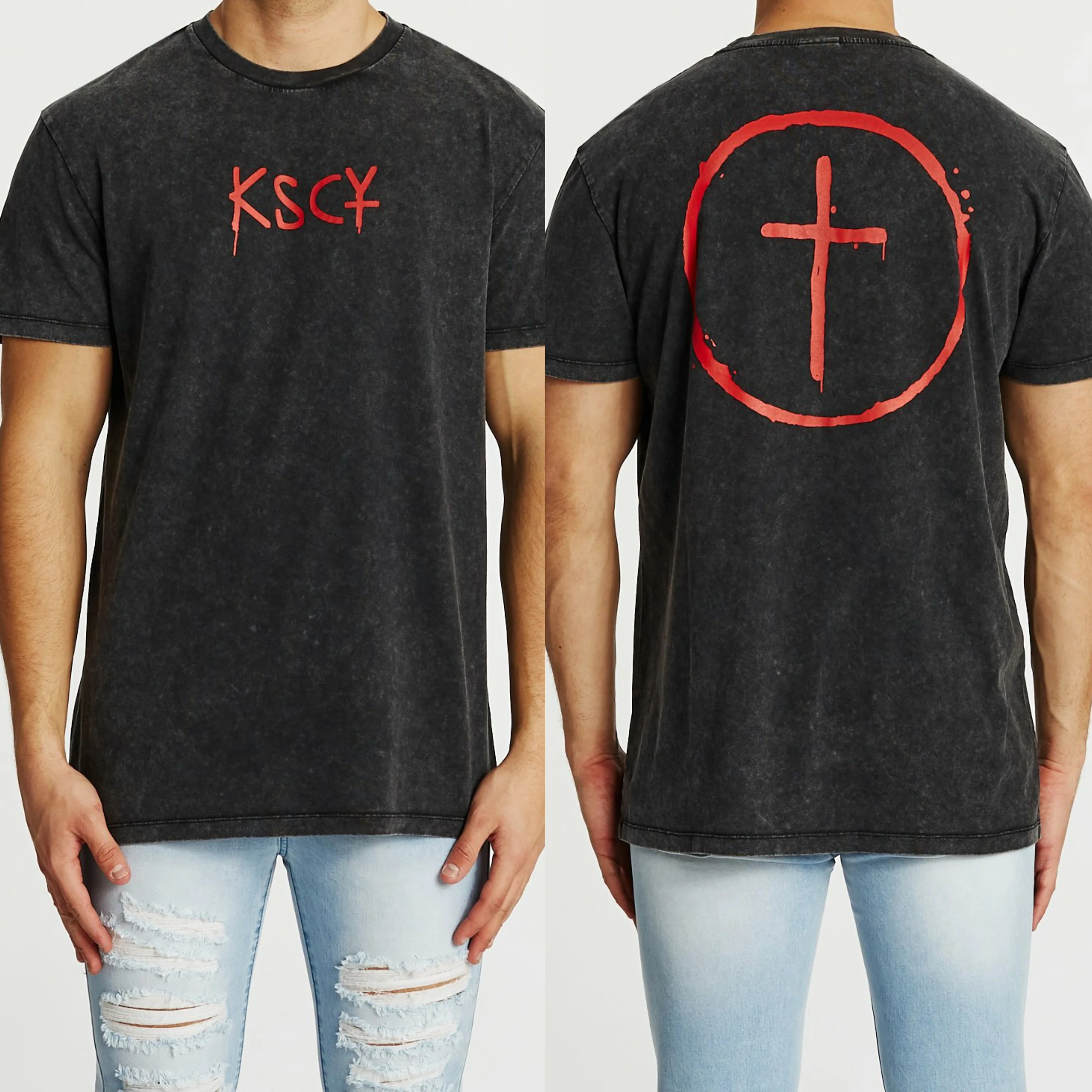 Kiss Chacey MENS MIRAGE RELAXED FIT TEE - ANTHRACITE BLACK - Image 3