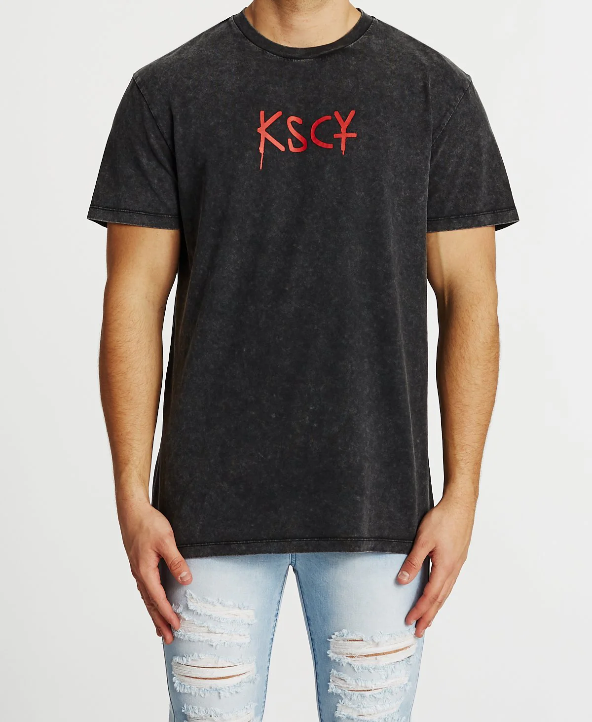Kiss Chacey MENS MIRAGE RELAXED FIT TEE - ANTHRACITE BLACK - Image 4