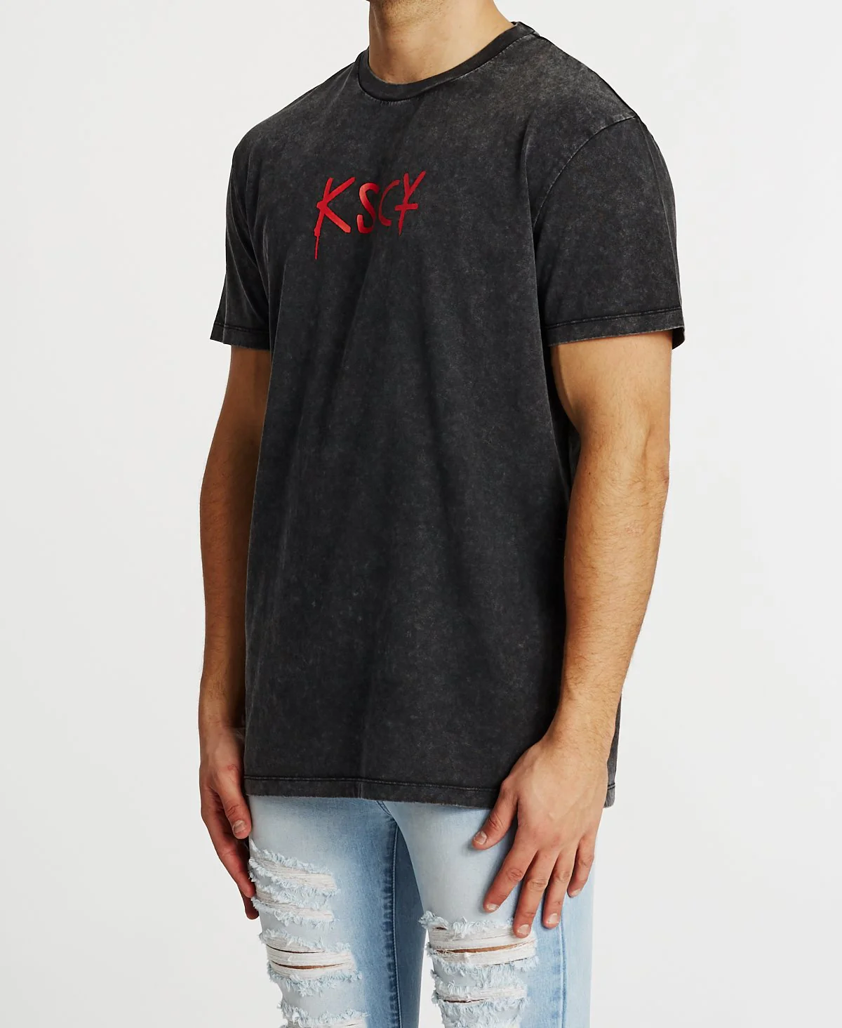 Kiss Chacey MENS MIRAGE RELAXED FIT TEE - ANTHRACITE BLACK - Image 8