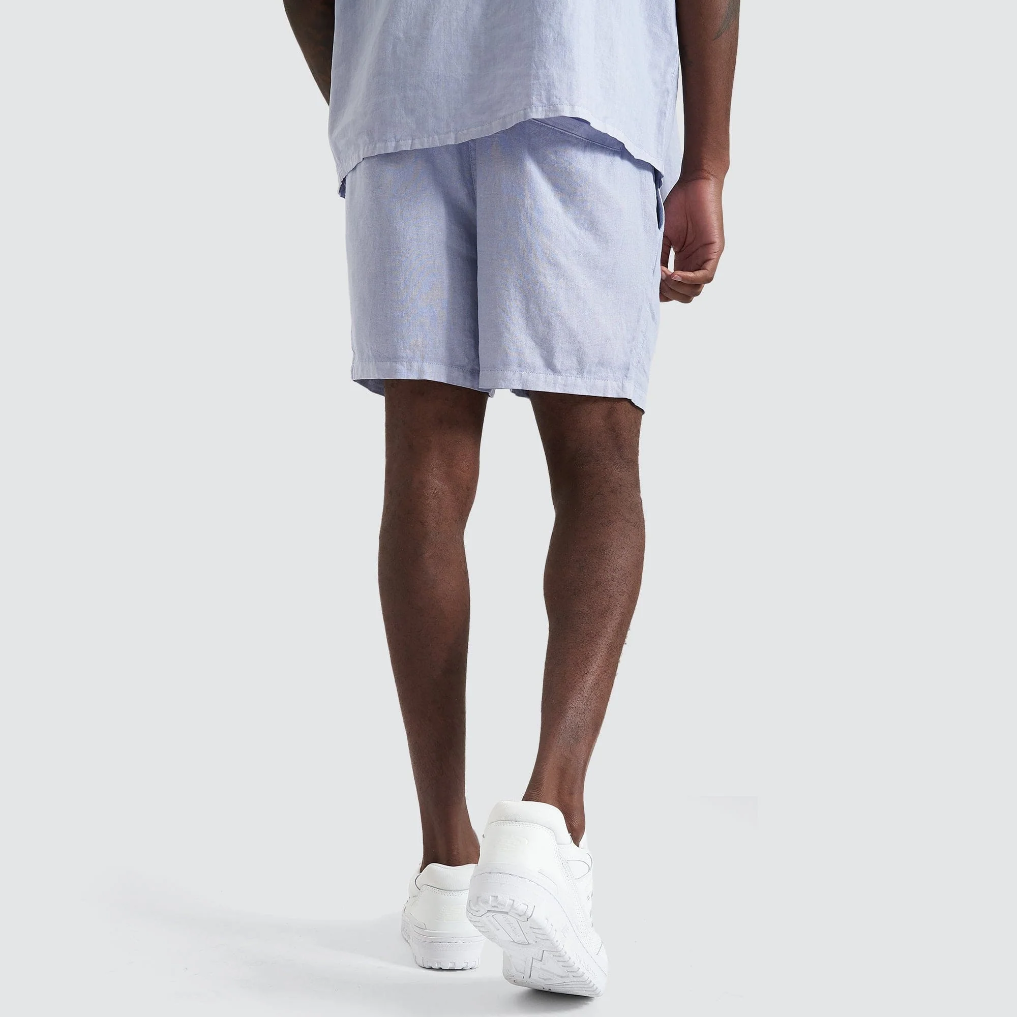 KISS CHACEY Mens Positano Linen Short - Pigment Cosmic Sky - Image 3