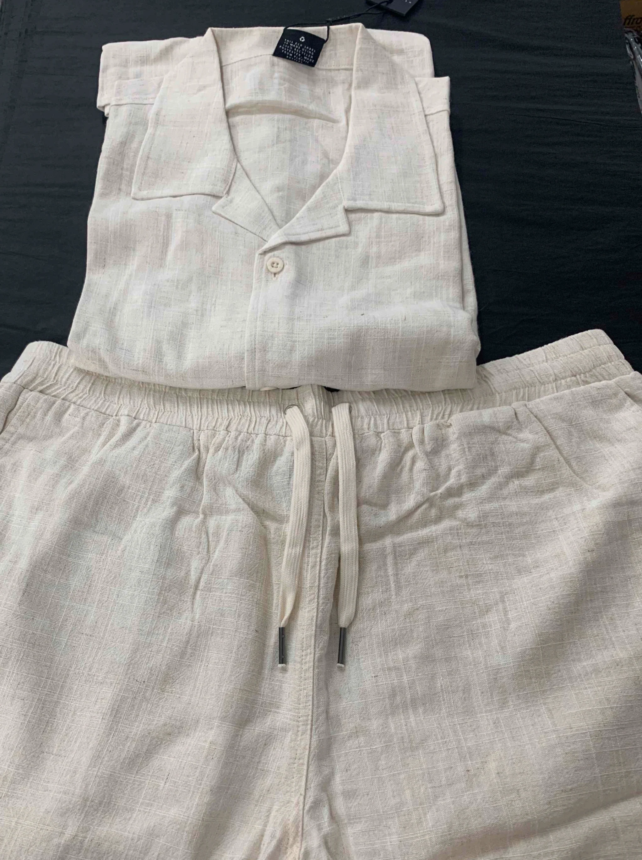 KISS CHACEY Mens Positano Linen Short - Pigment Oatmeal - Image 2