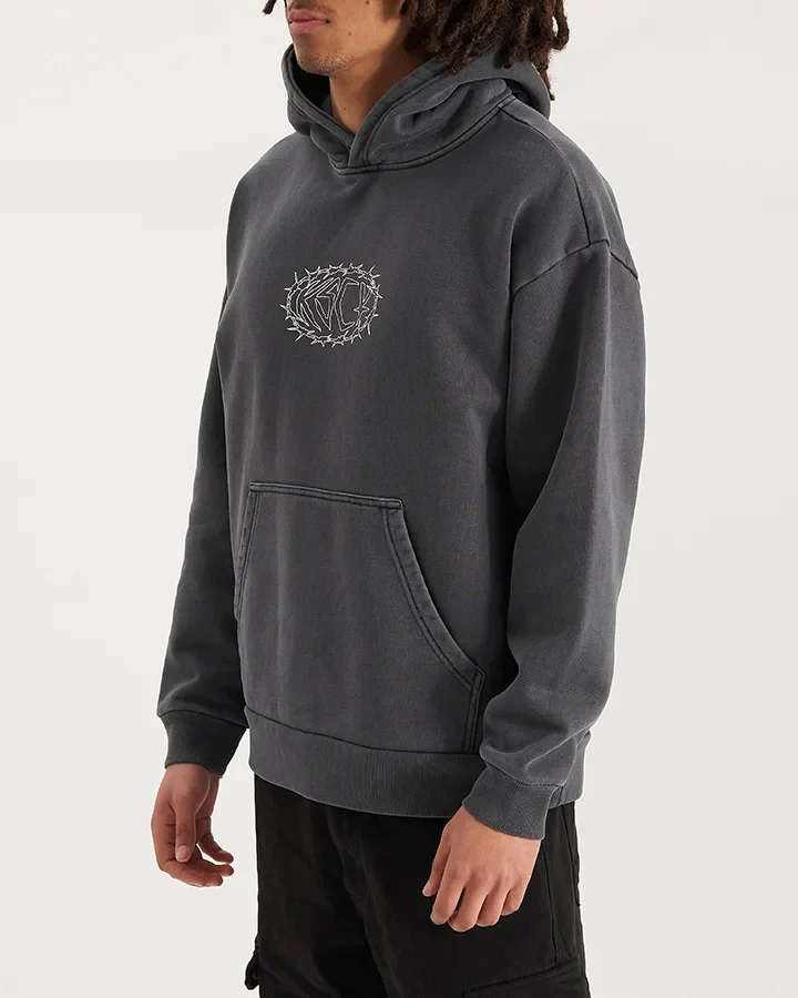 KISS CHACEY Mens Riftborne Heavy Hoodie - Pigment Asphalt - Image 2