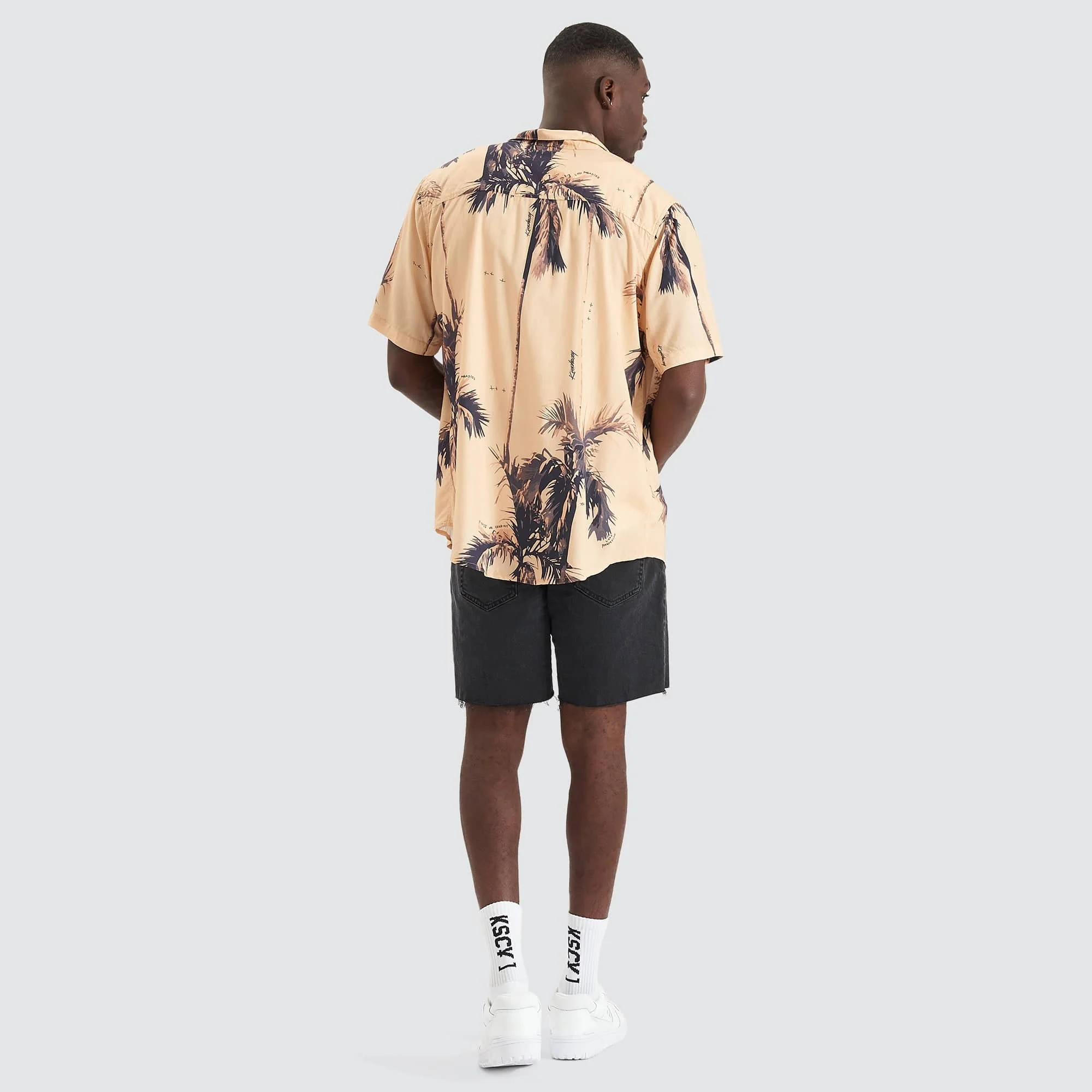 KISS CHACEY Mens Rise Party Short Sleeve Shirt - Pigment Sunburst - Image 5