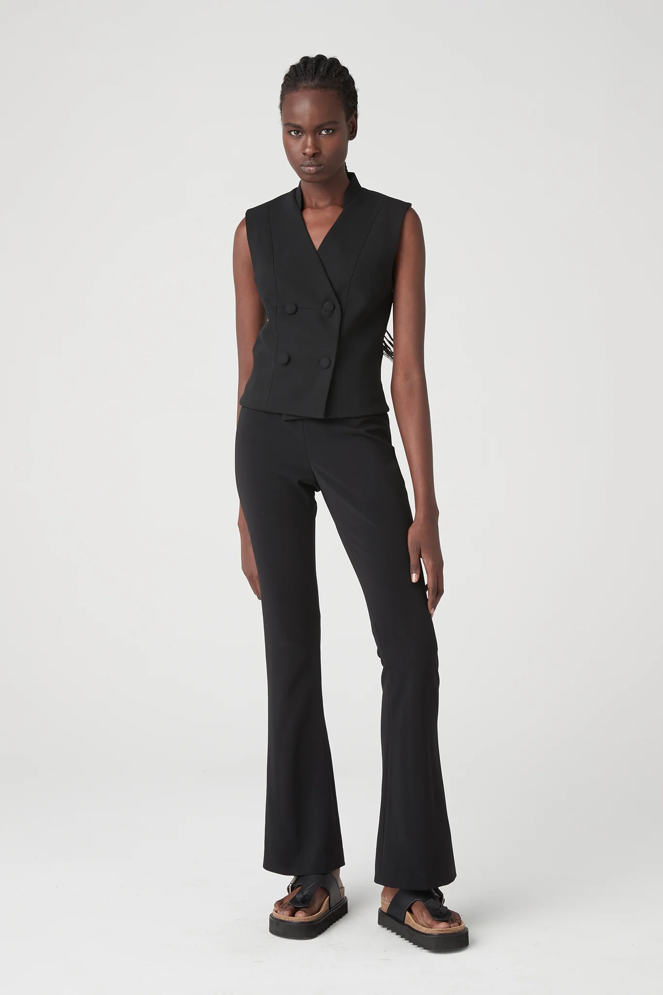 LARA WORTHINGTON x ATOIR Womens 001 Vest Black - Image 7