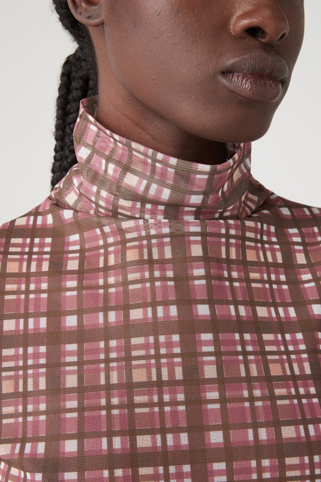 LARA WORTHINGTON x ATOIR Womens 004 Top Pink Check - Image 4