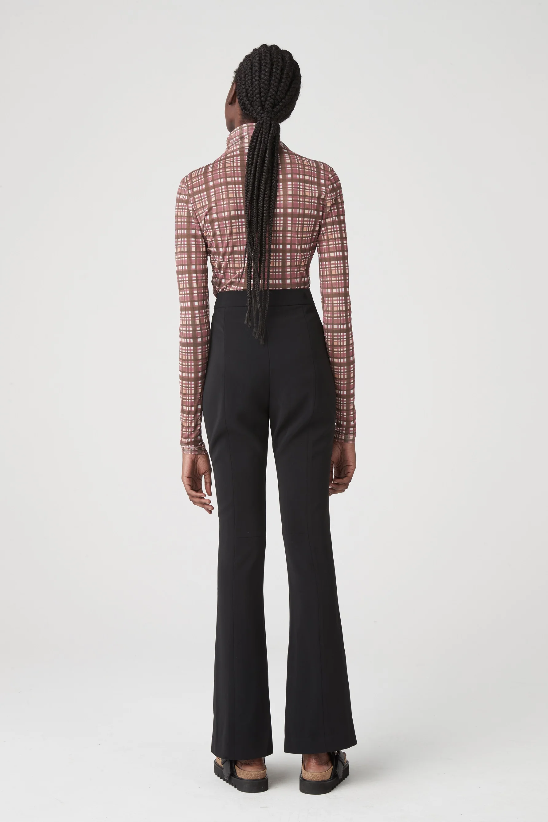 LARA WORTHINGTON x ATOIR Womens 004 Top Pink Check - Image 5