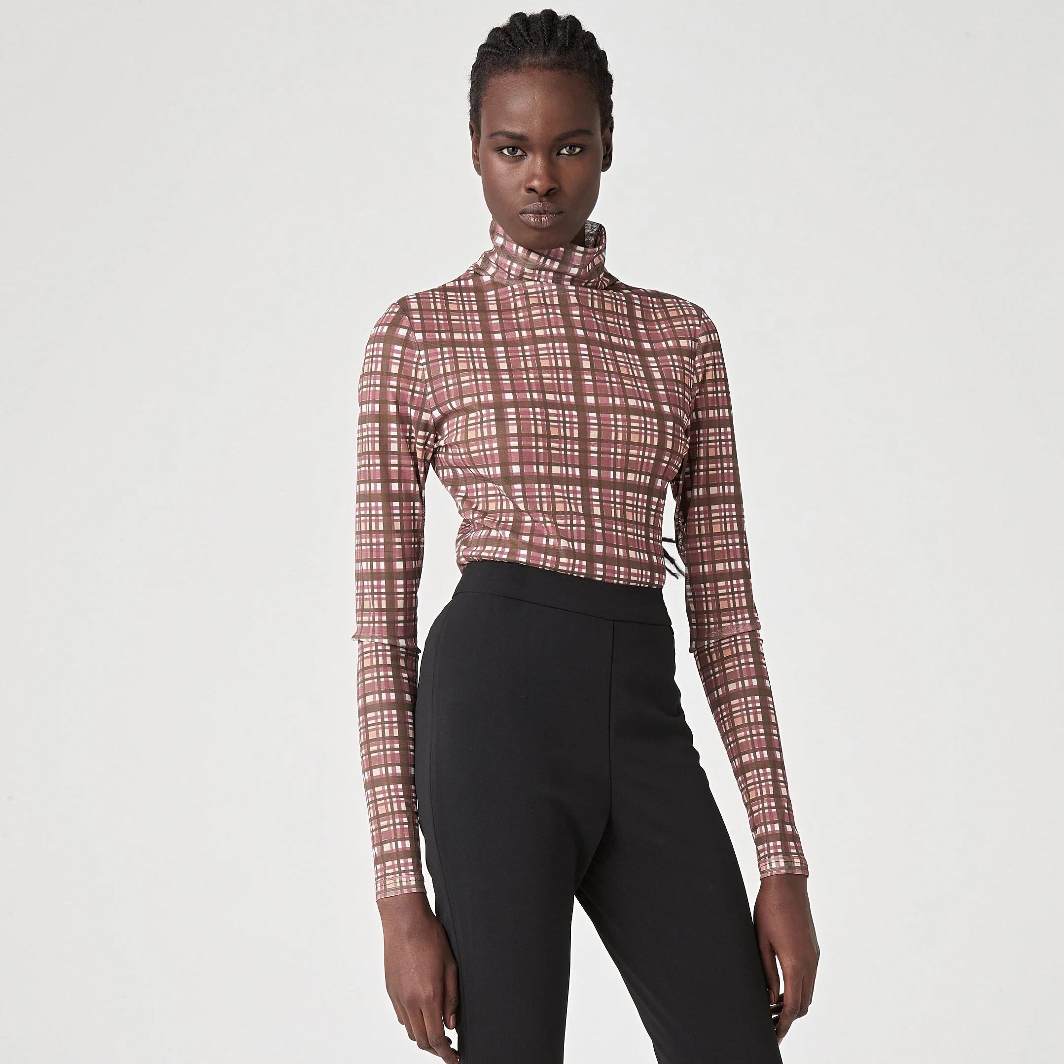 LARA WORTHINGTON x ATOIR Womens 004 Top Pink Check - Image 6
