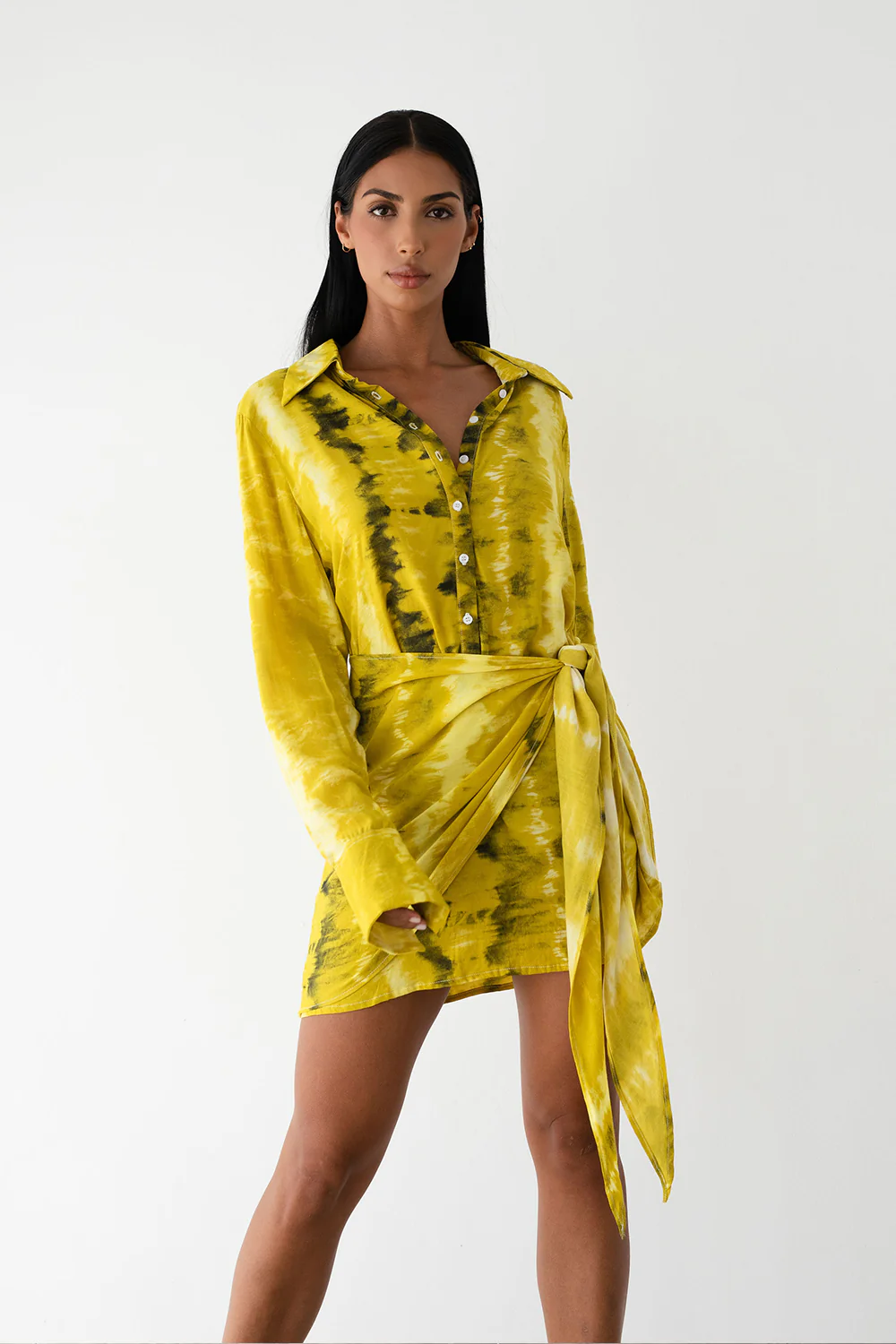 LE SALTY LABEL Womens Ava Tie Dress - Golden - Image 6