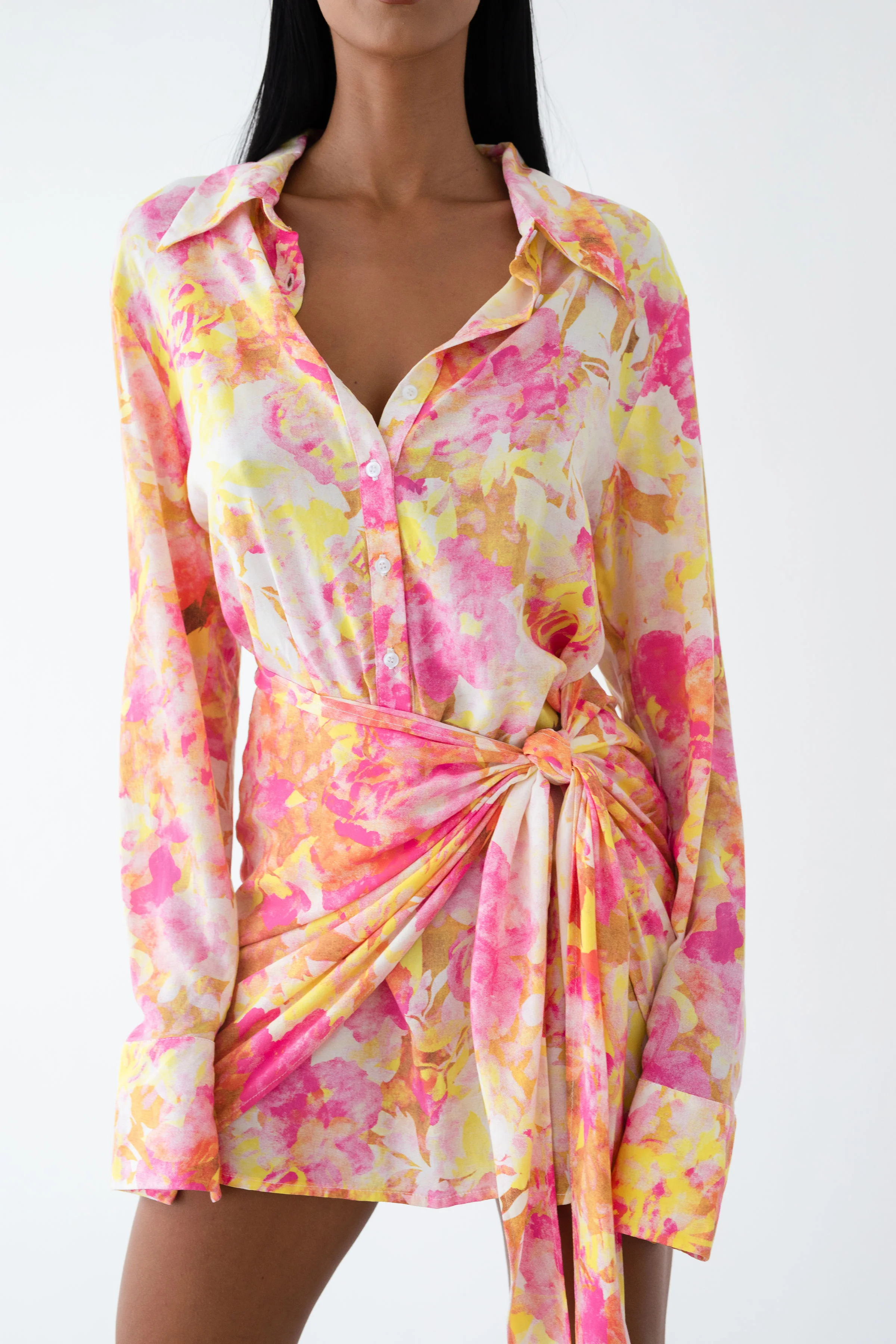LE SALTY LABEL Womens Camille Tie  Dress - Aurora Pink - Image 3