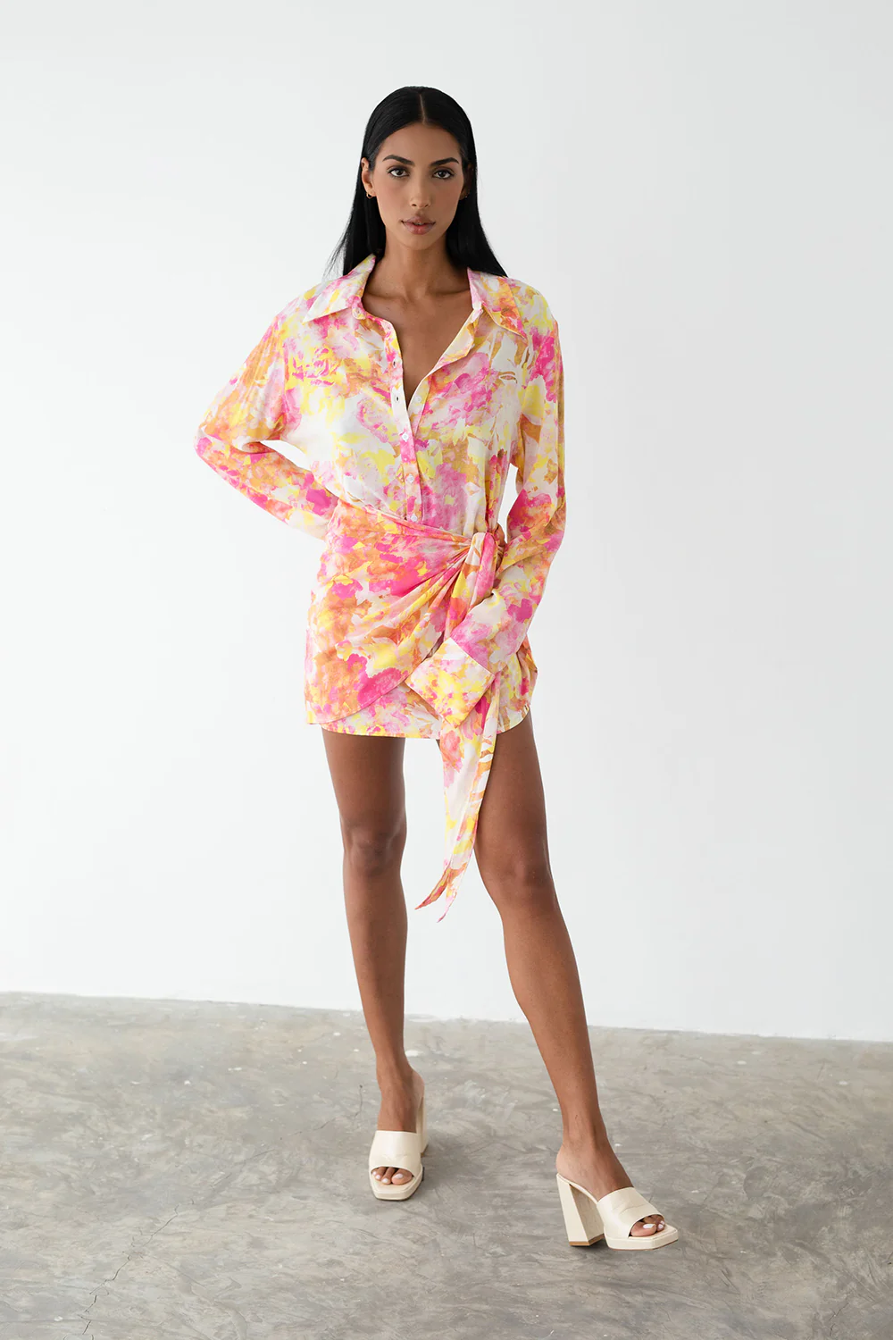 LE SALTY LABEL Womens Camille Tie  Dress - Aurora Pink - Image 4