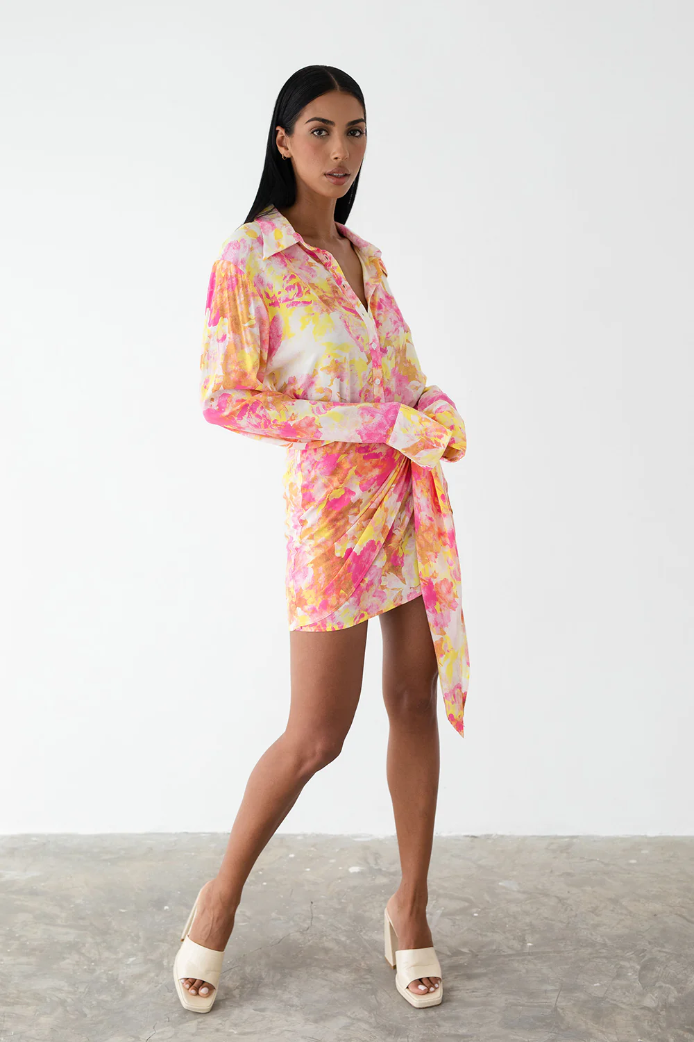 LE SALTY LABEL Womens Camille Tie  Dress - Aurora Pink - Image 5