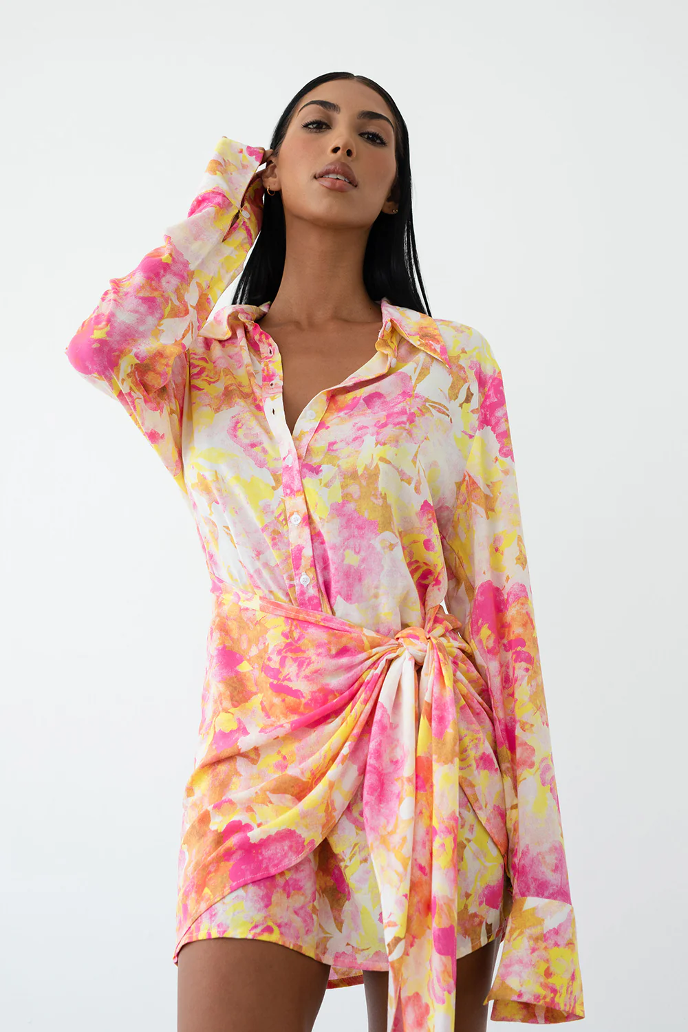 LE SALTY LABEL Womens Camille Tie  Dress - Aurora Pink - Image 6