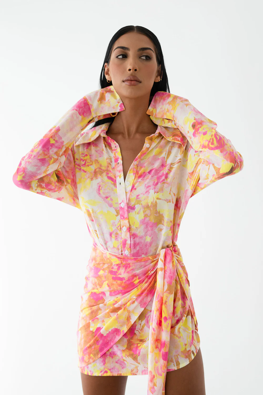 LE SALTY LABEL Womens Camille Tie  Dress - Aurora Pink - Image 7
