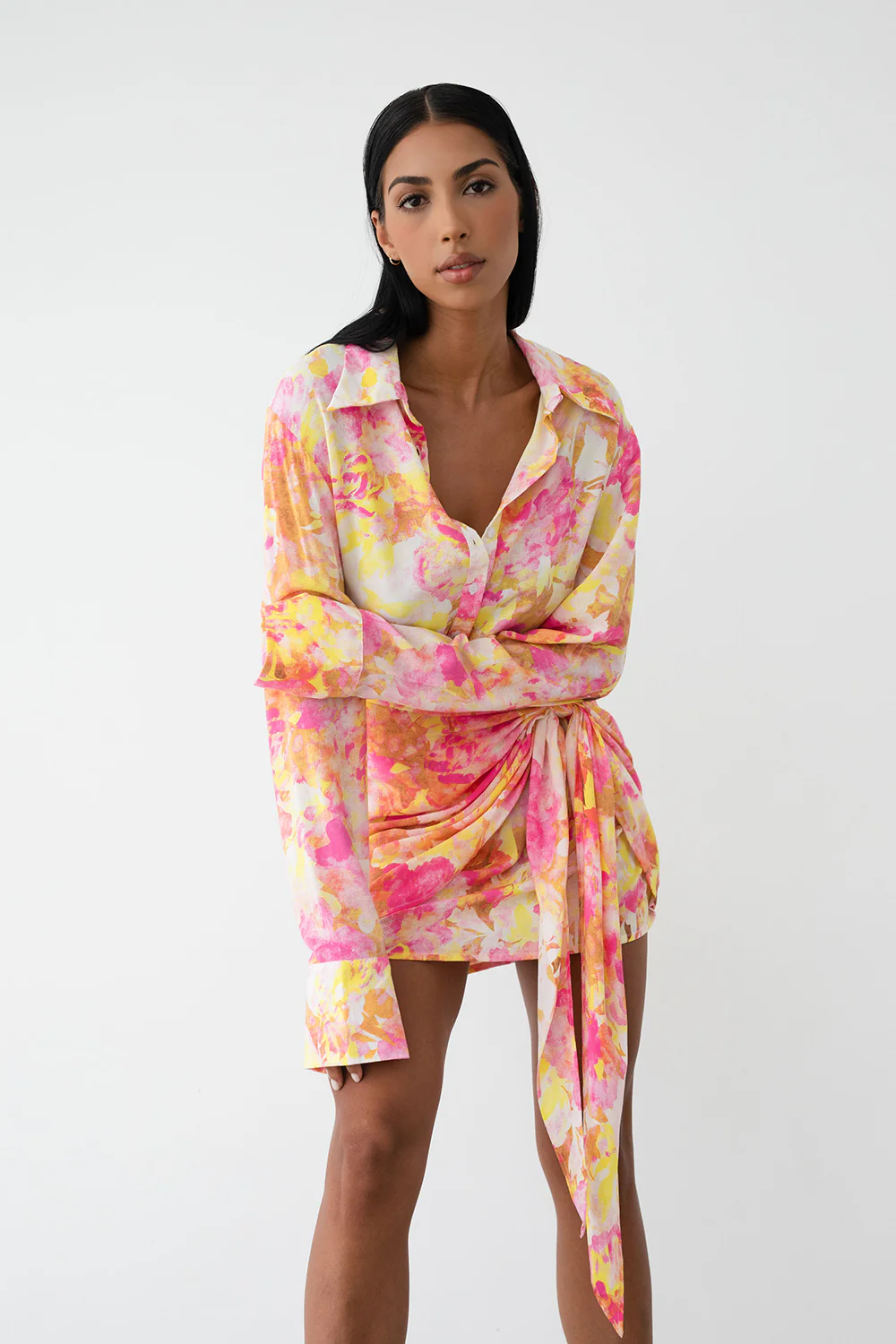 LE SALTY LABEL Womens Camille Tie  Dress - Aurora Pink - Image 8