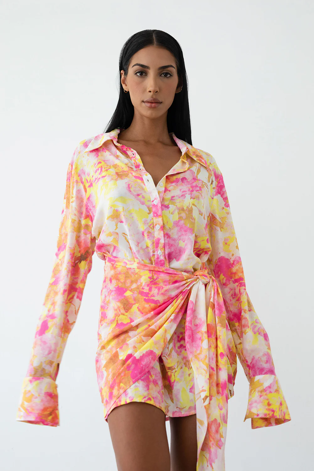 LE SALTY LABEL Womens Camille Tie  Dress - Aurora Pink - Image 9