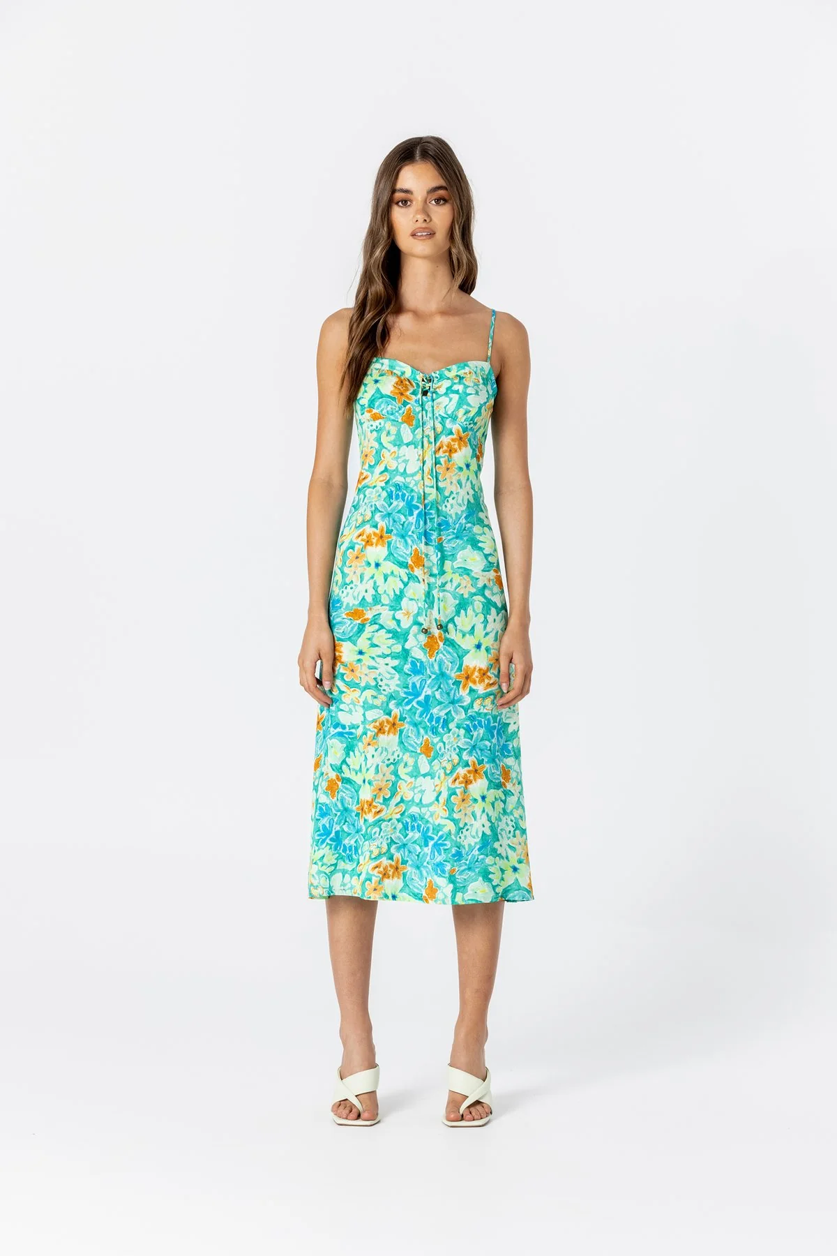 LE SALTY Womens Bianca Midi Dress - Poolside - Image 4