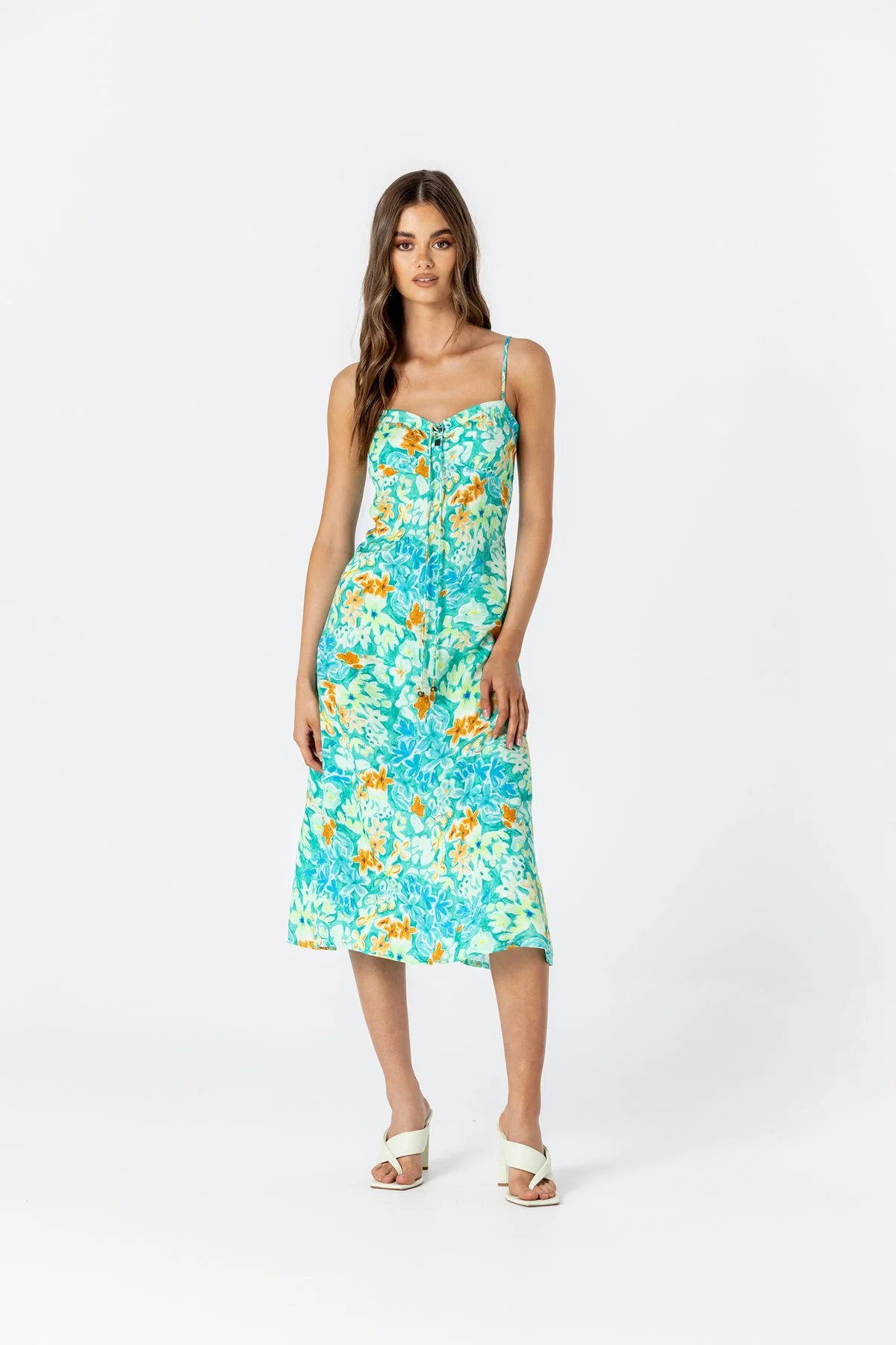 LE SALTY Womens Bianca Midi Dress - Poolside - Image 7