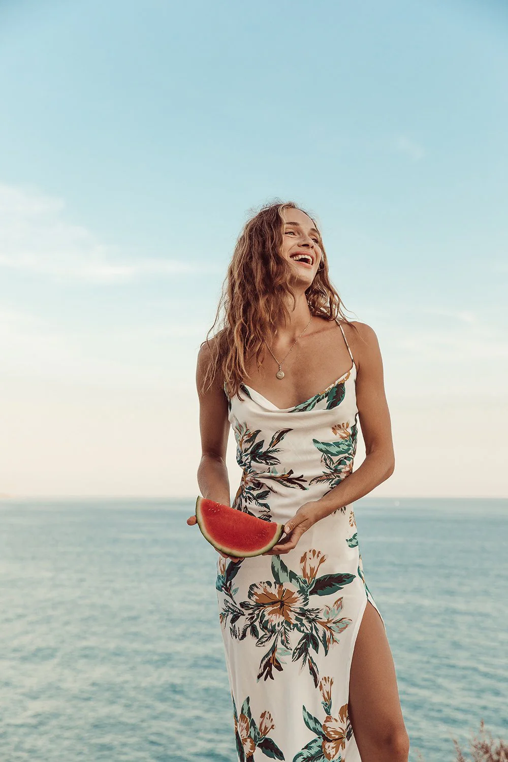 Le Salty WOMENS EDEN MIDI DRESS - PAPAYA - Image 4