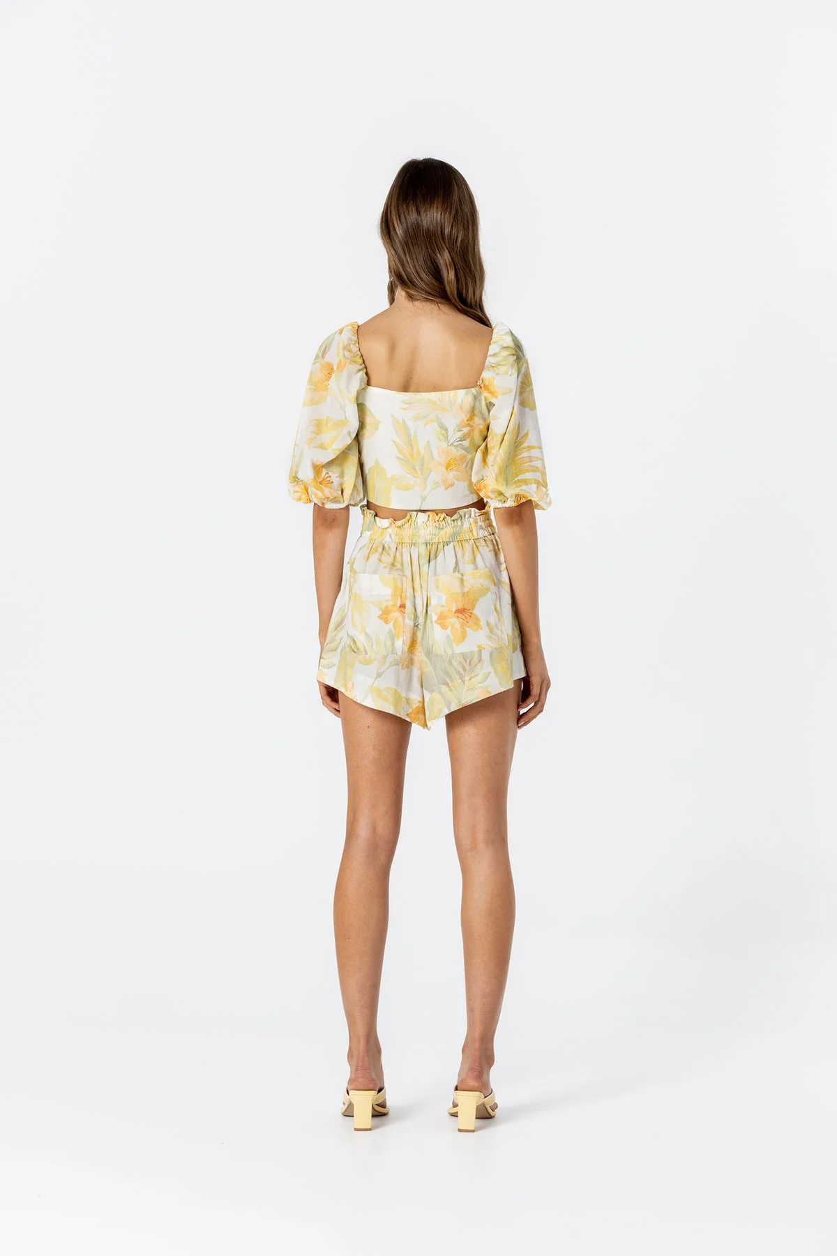 LE SALTY Womens Jerry Tie Crop - Citrus - Image 6