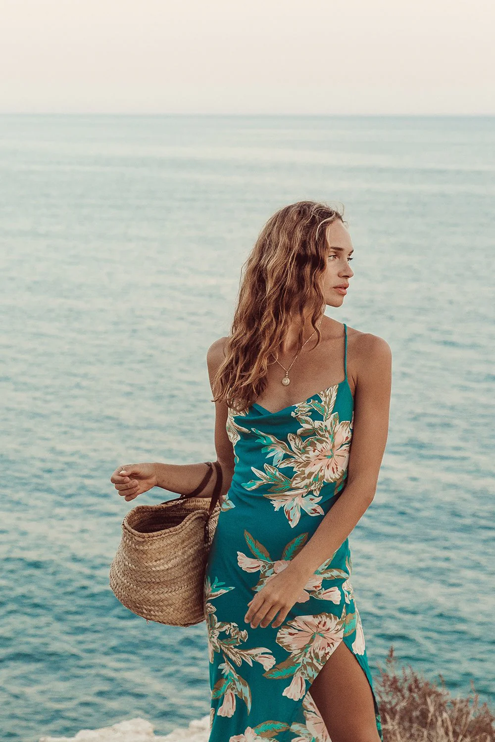 Le Salty WOMENS MAYA MIDI DRESS - AEGEAN - Image 3
