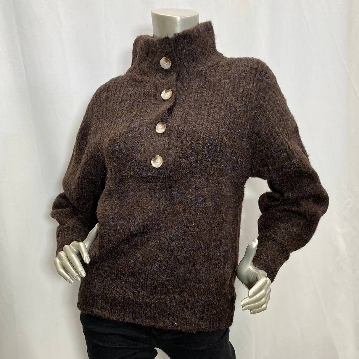 Little Lies WOMENS ORLA KNIT - CHOCOLATE - Image 4