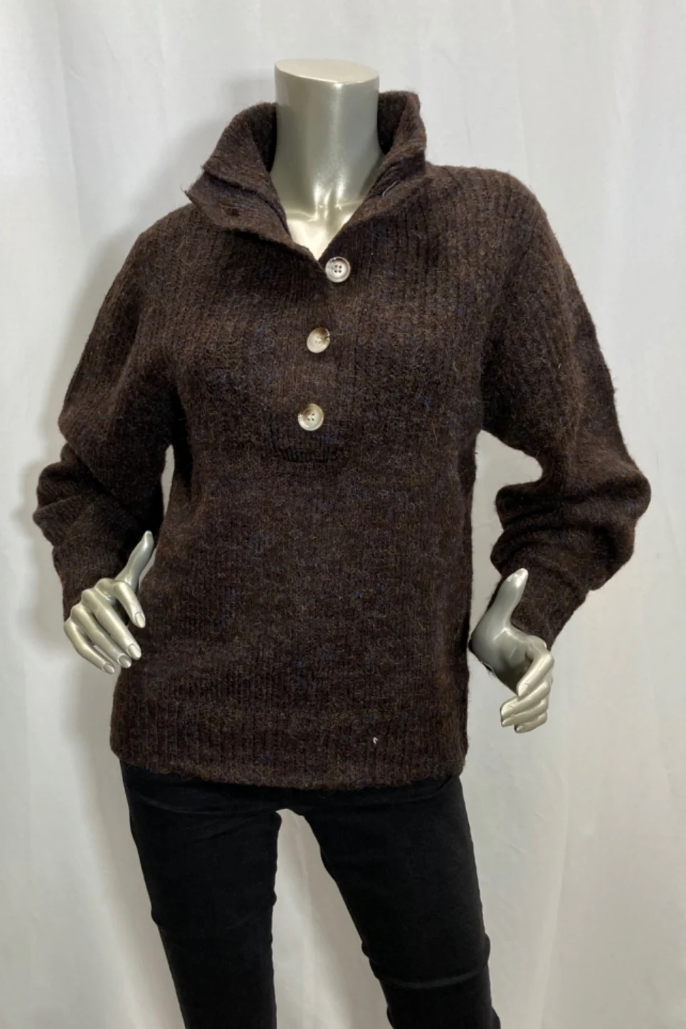 Little Lies WOMENS ORLA KNIT - CHOCOLATE - Image 5