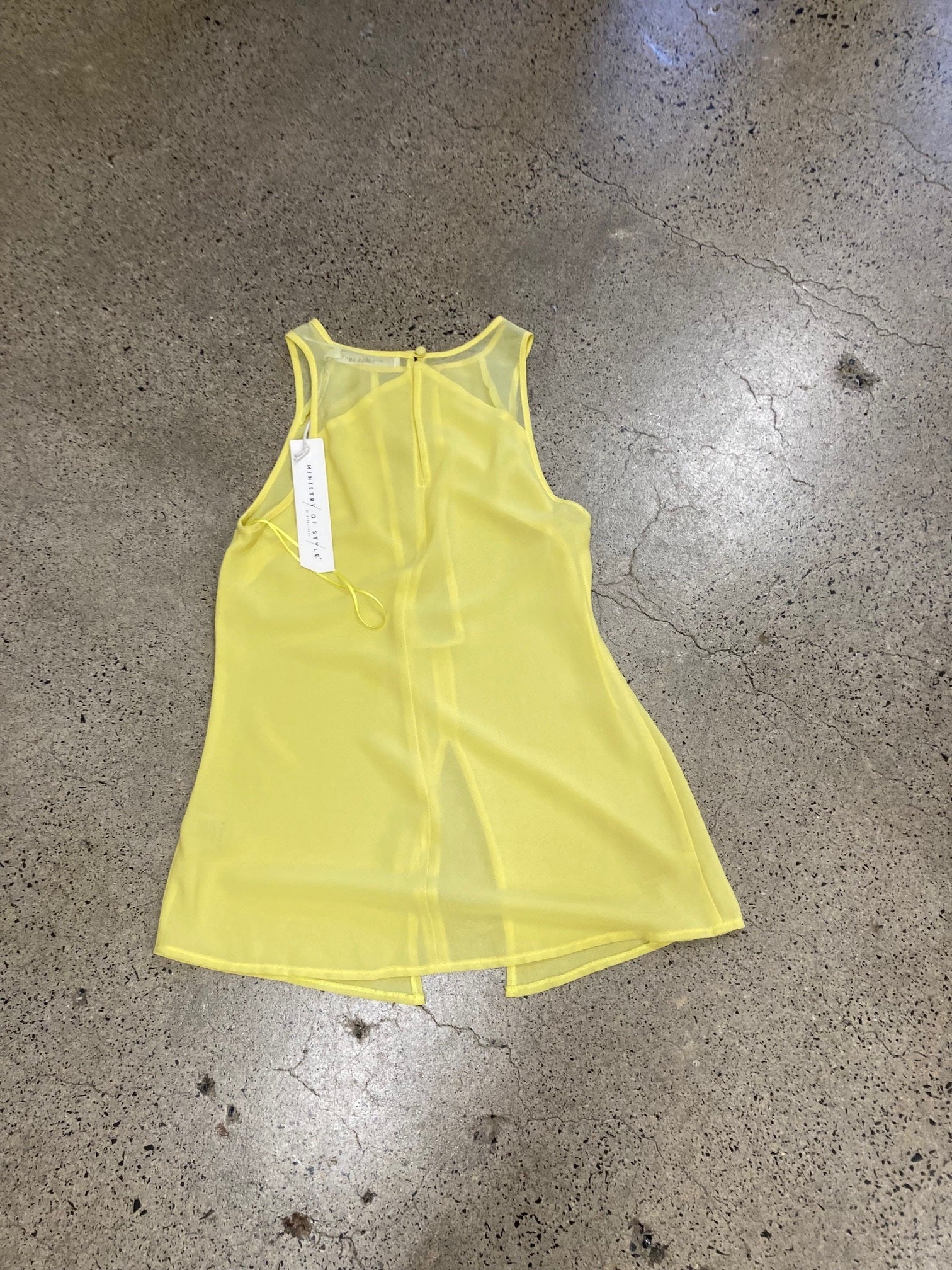 MINISTRY OF STYLE Womens Angular Tank - Lemon - Image 5