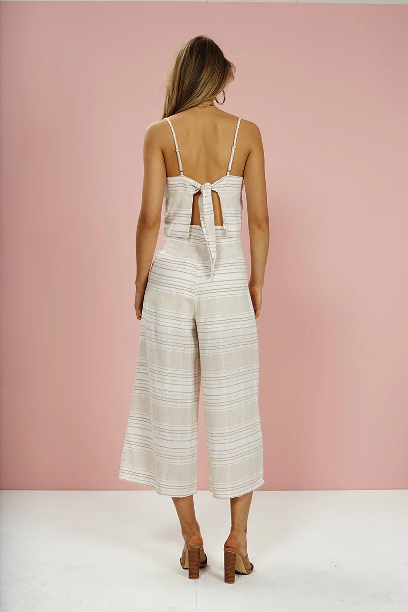 MinkPink Au Naturale Tie Back Top Natural - Image 9