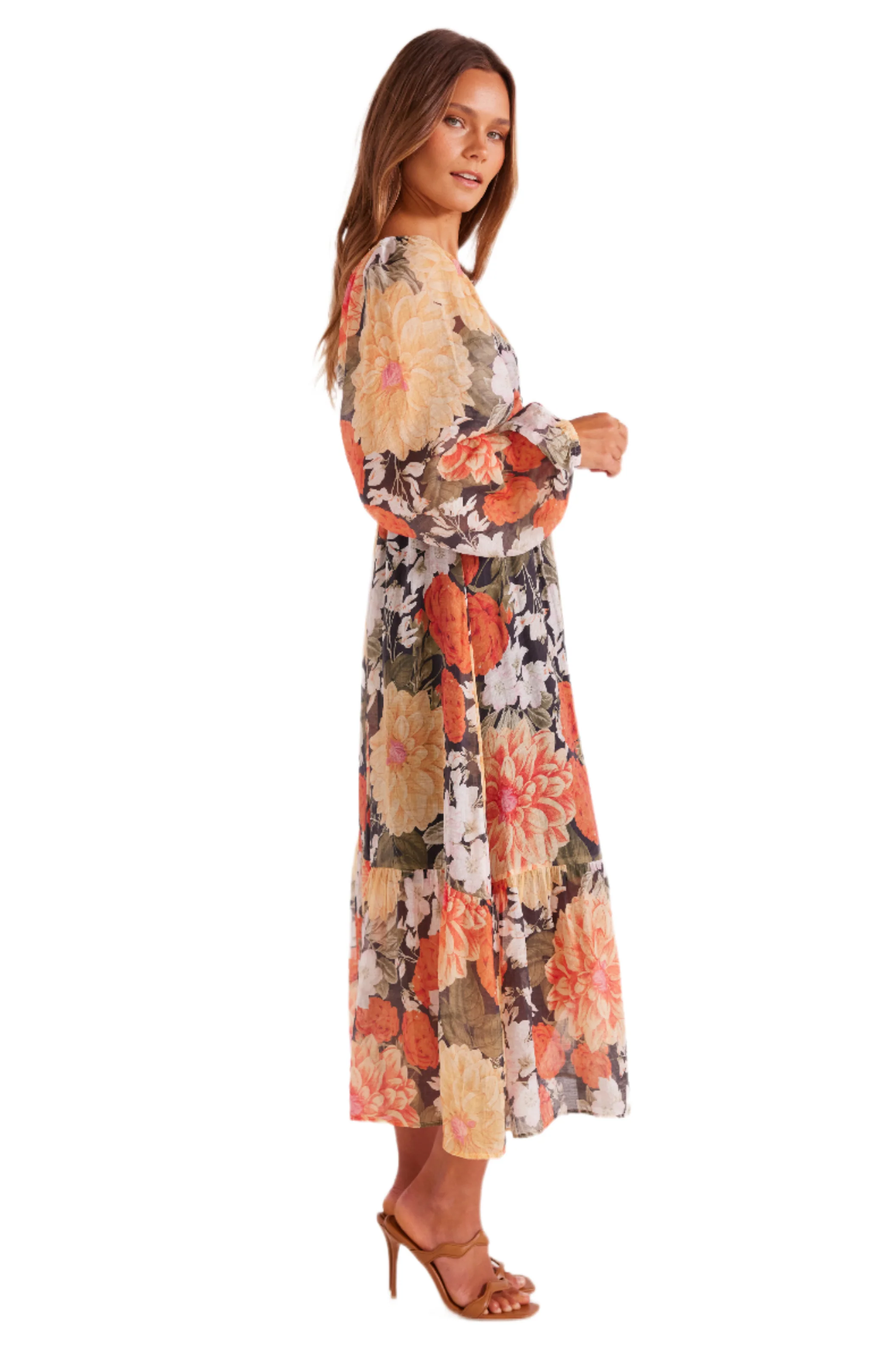 MINKPINK Womens Clementine Midi Dress - Vintage Floral - Image 2