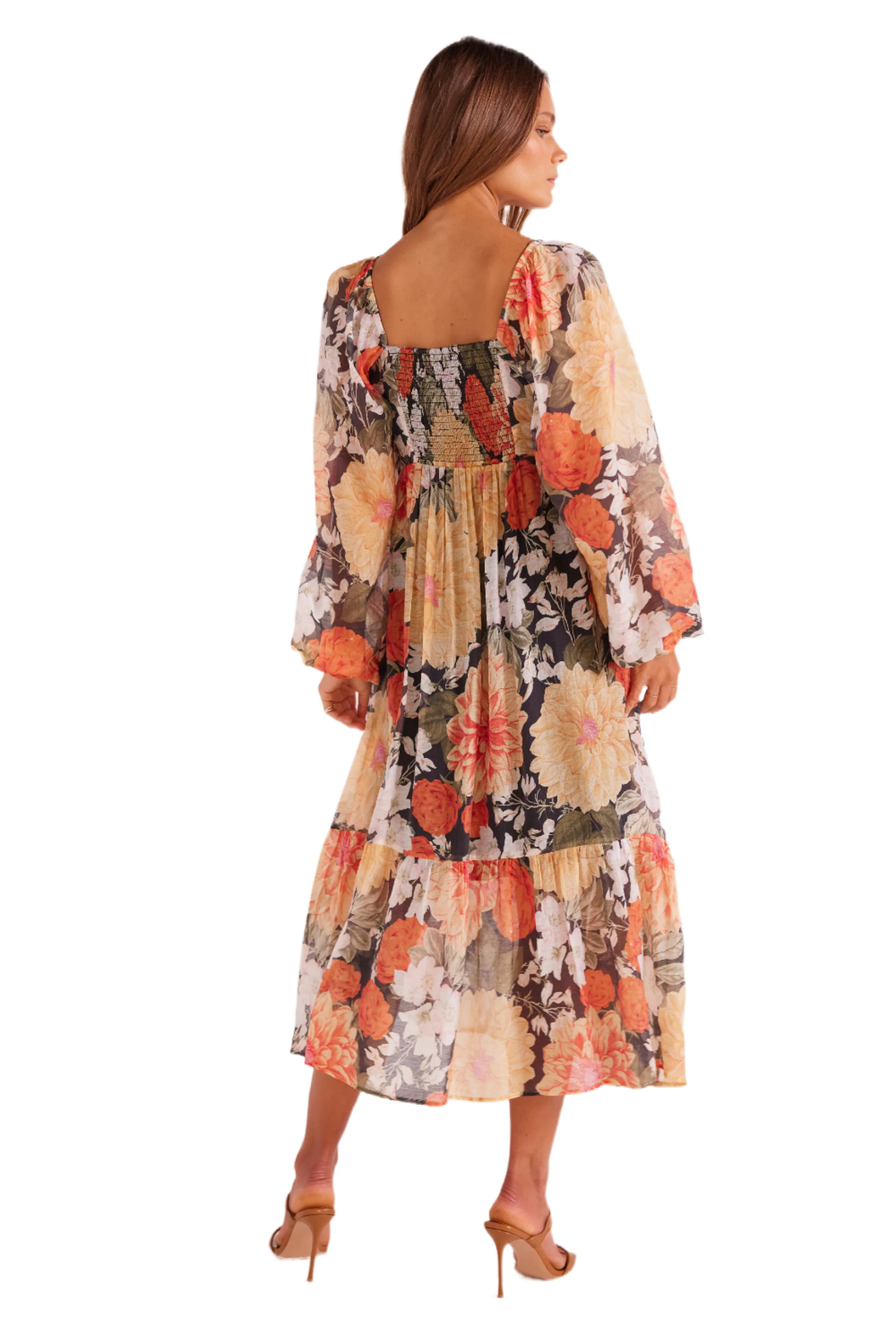 MINKPINK Womens Clementine Midi Dress - Vintage Floral - Image 3