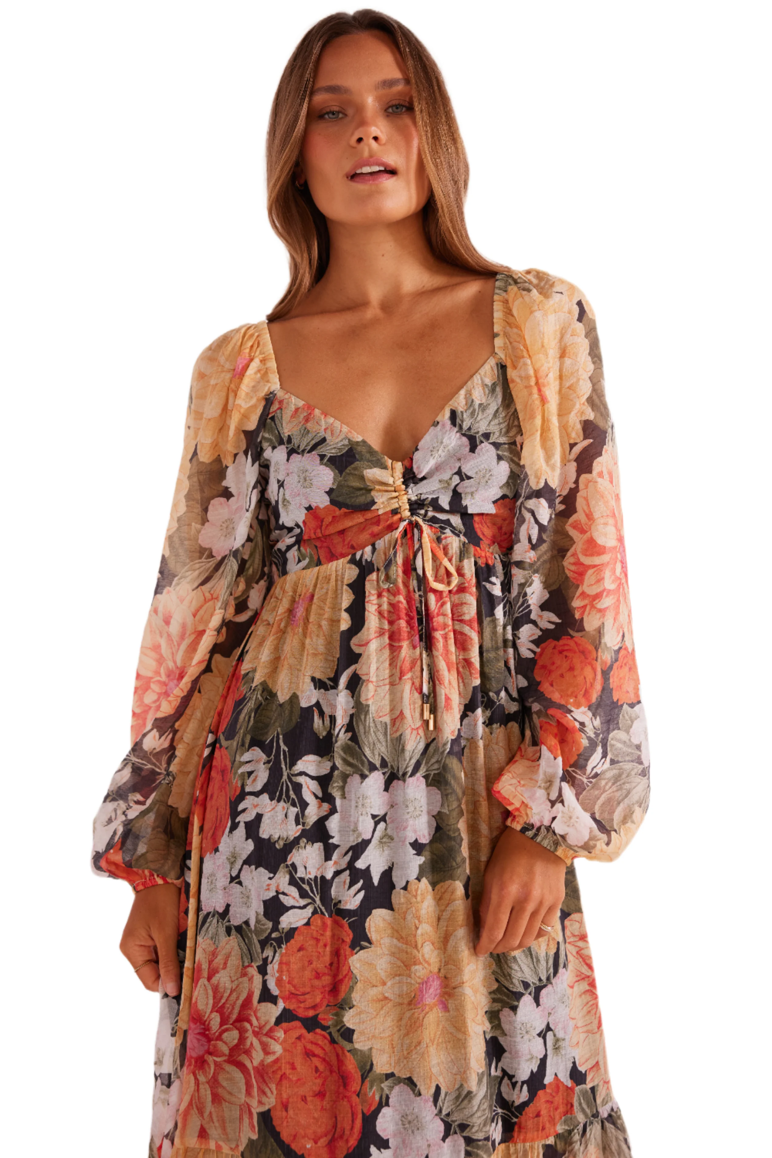 MINKPINK Womens Clementine Midi Dress - Vintage Floral - Image 4