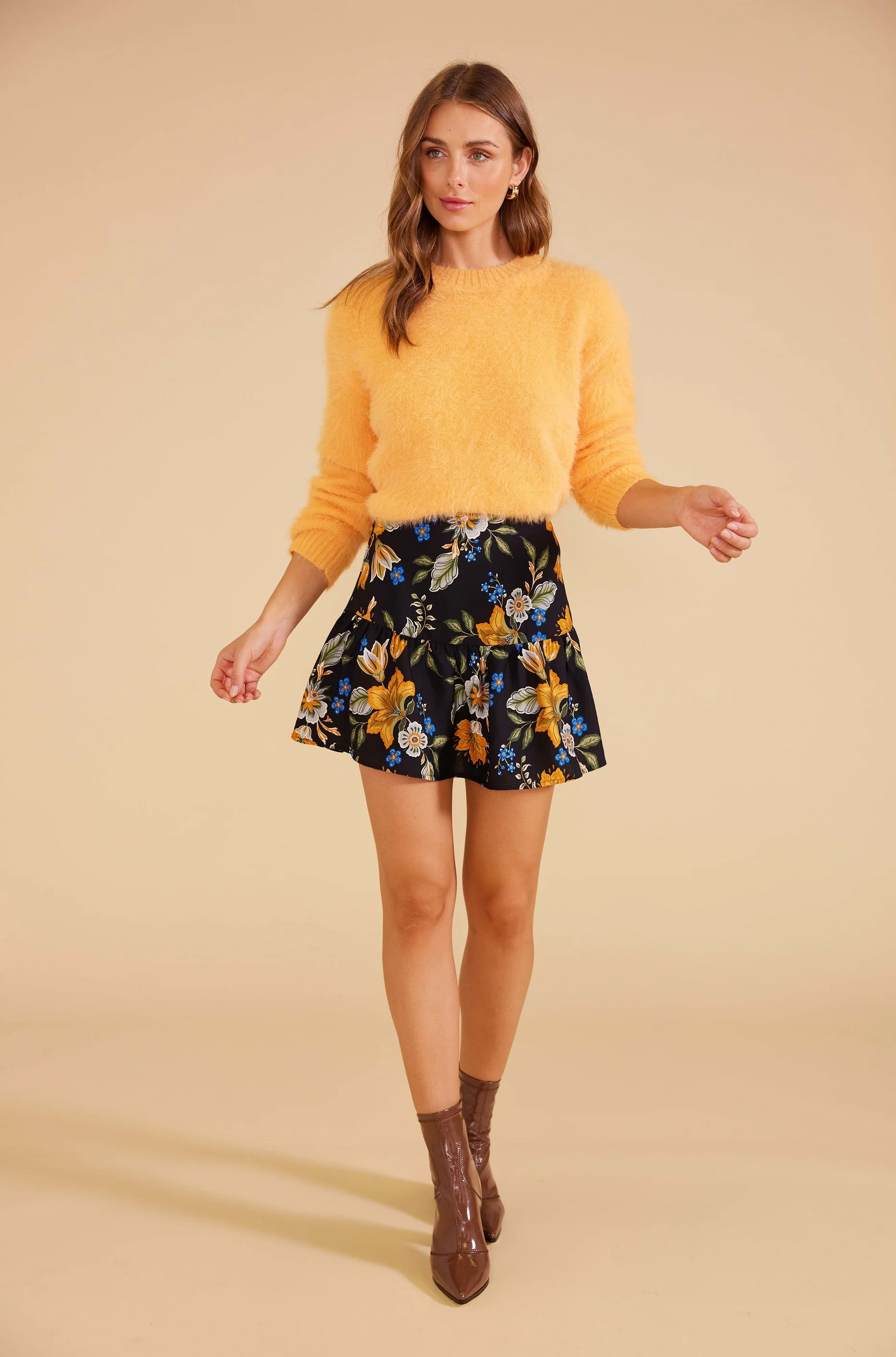 MINKPINK Womens Freya Knit Jumper - Mango - Image 2