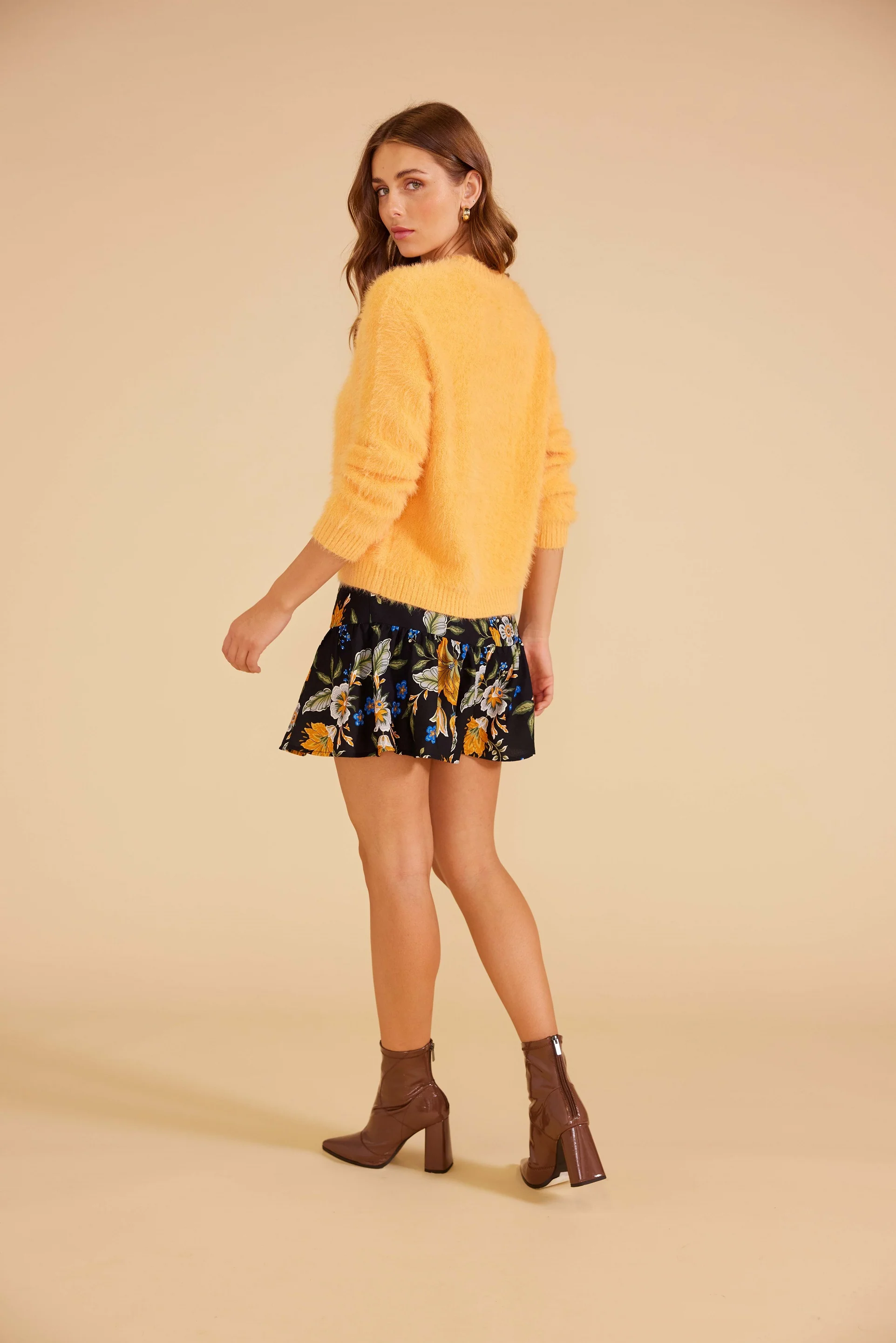MINKPINK Womens Freya Knit Jumper - Mango - Image 5