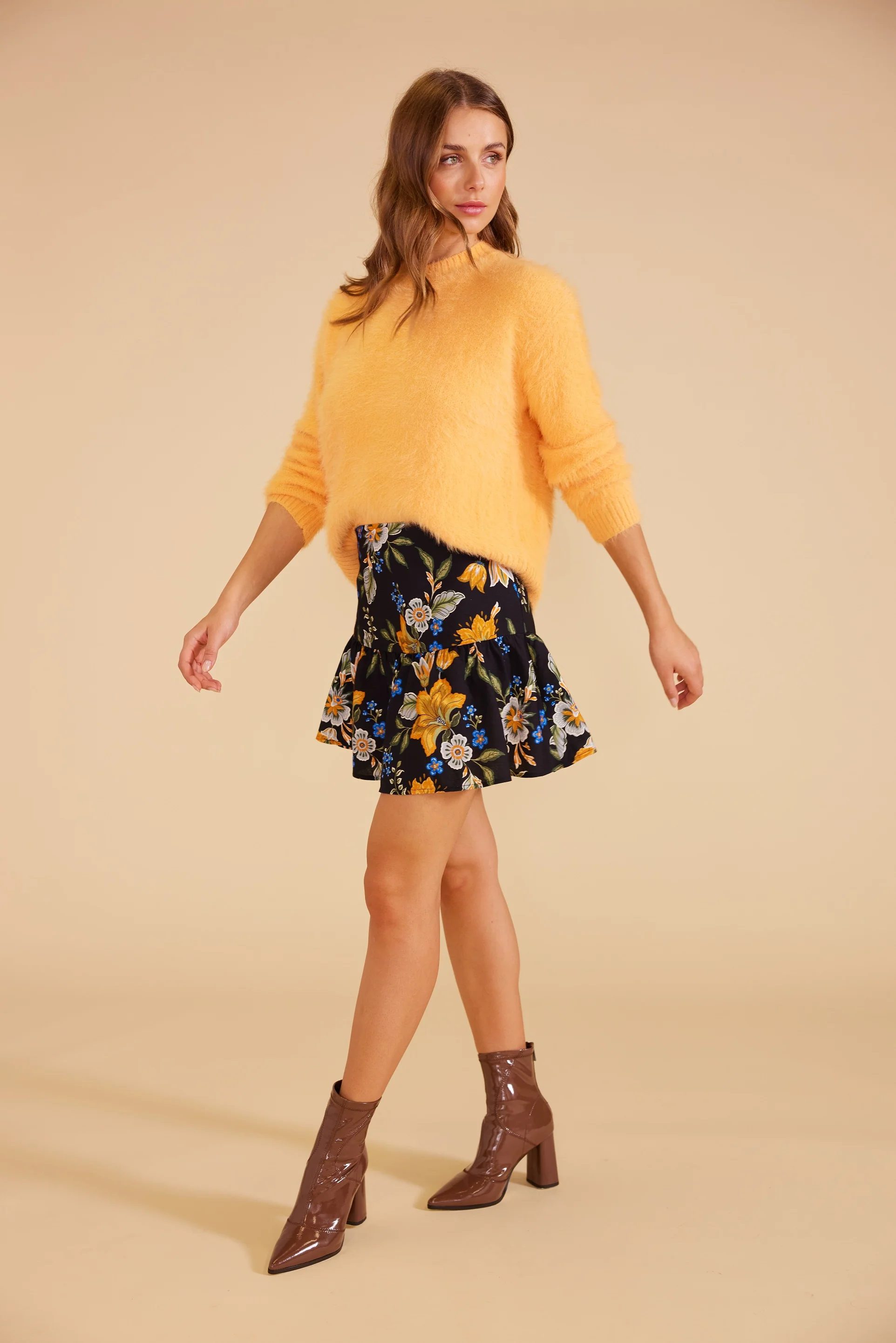 MINKPINK Womens Freya Knit Jumper - Mango - Image 6