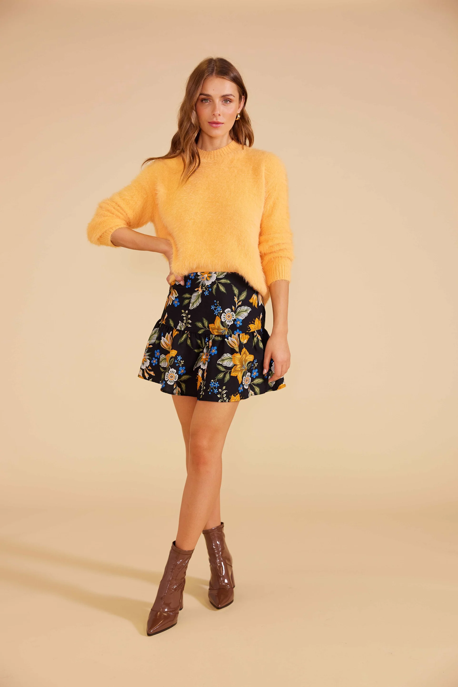 MINKPINK Womens Freya Knit Jumper - Mango - Image 7