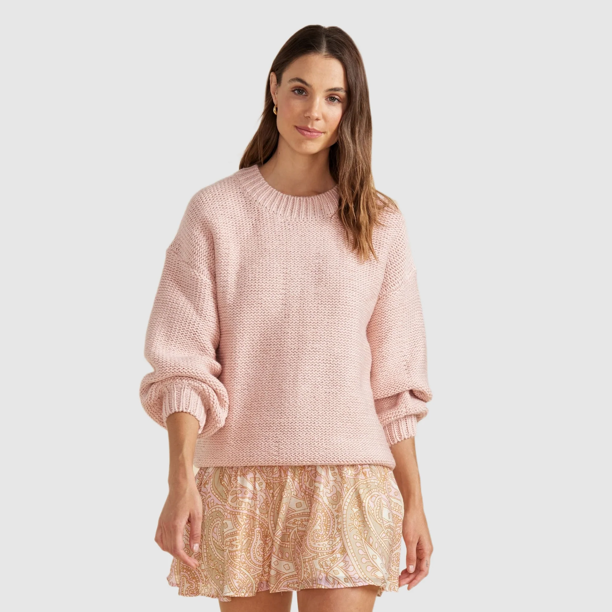 MINKPINK Womens Marlow Oversized Jumper Blush - Image 6
