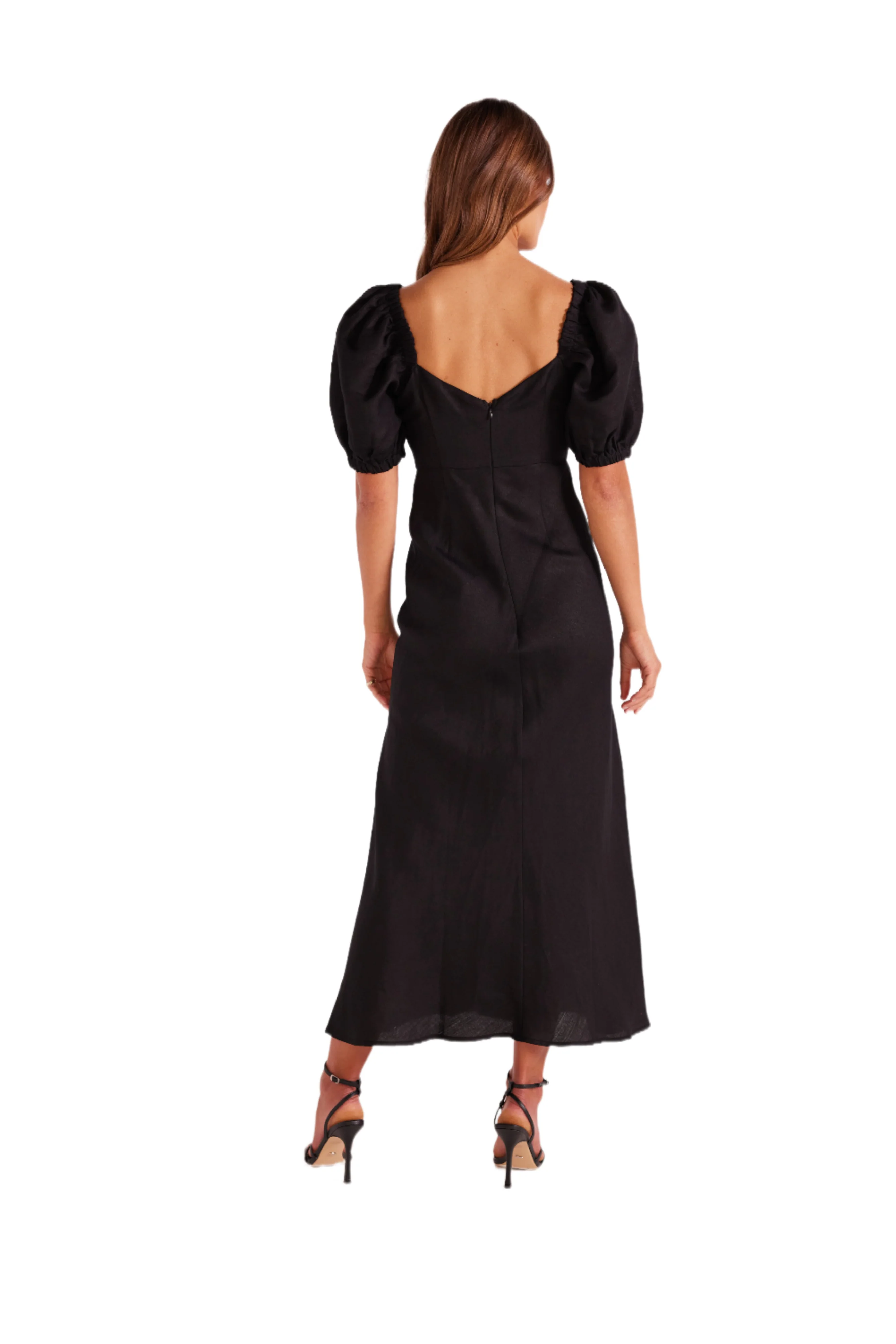 MINKPINK Womens Sadira Midi Dress - Black - Image 3
