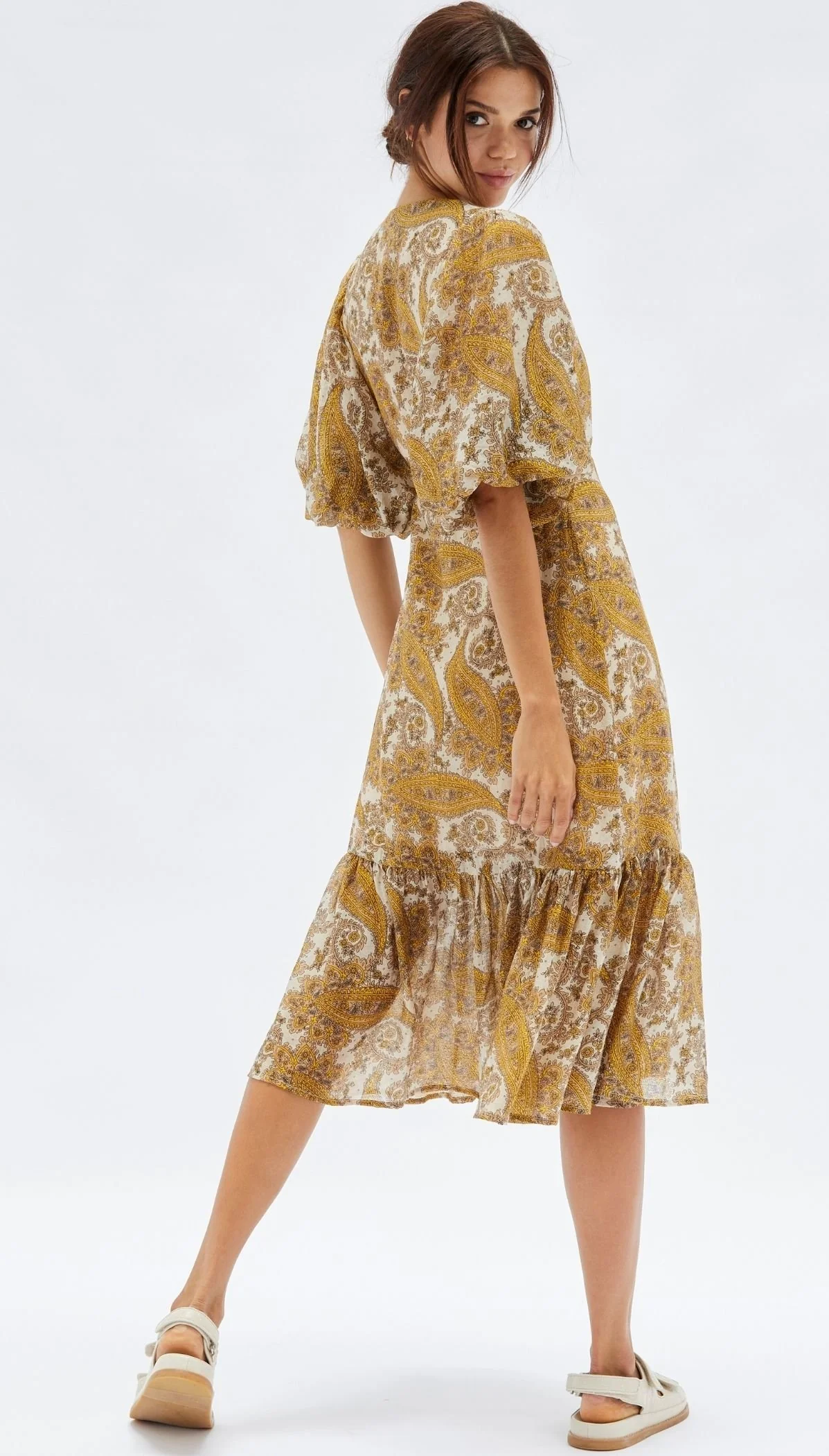 MINKPINK Womens Sistan Wrap Midi Dress- Multi - Image 4