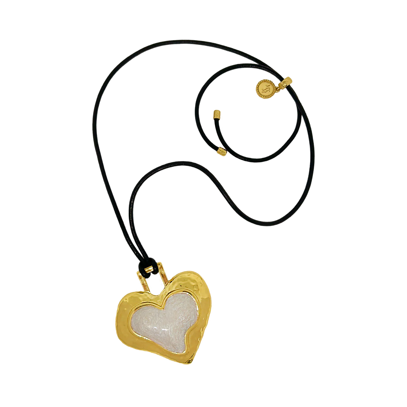 MOUNTAIN & MOON Womens Olympia Necklace - Gold Pearl - Image 5